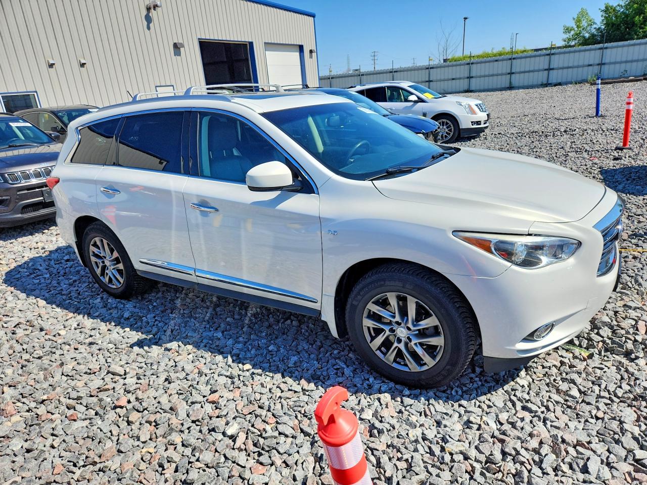 2014 Infiniti Qx60 Base White vin: 5N1AL0MM7EC530492