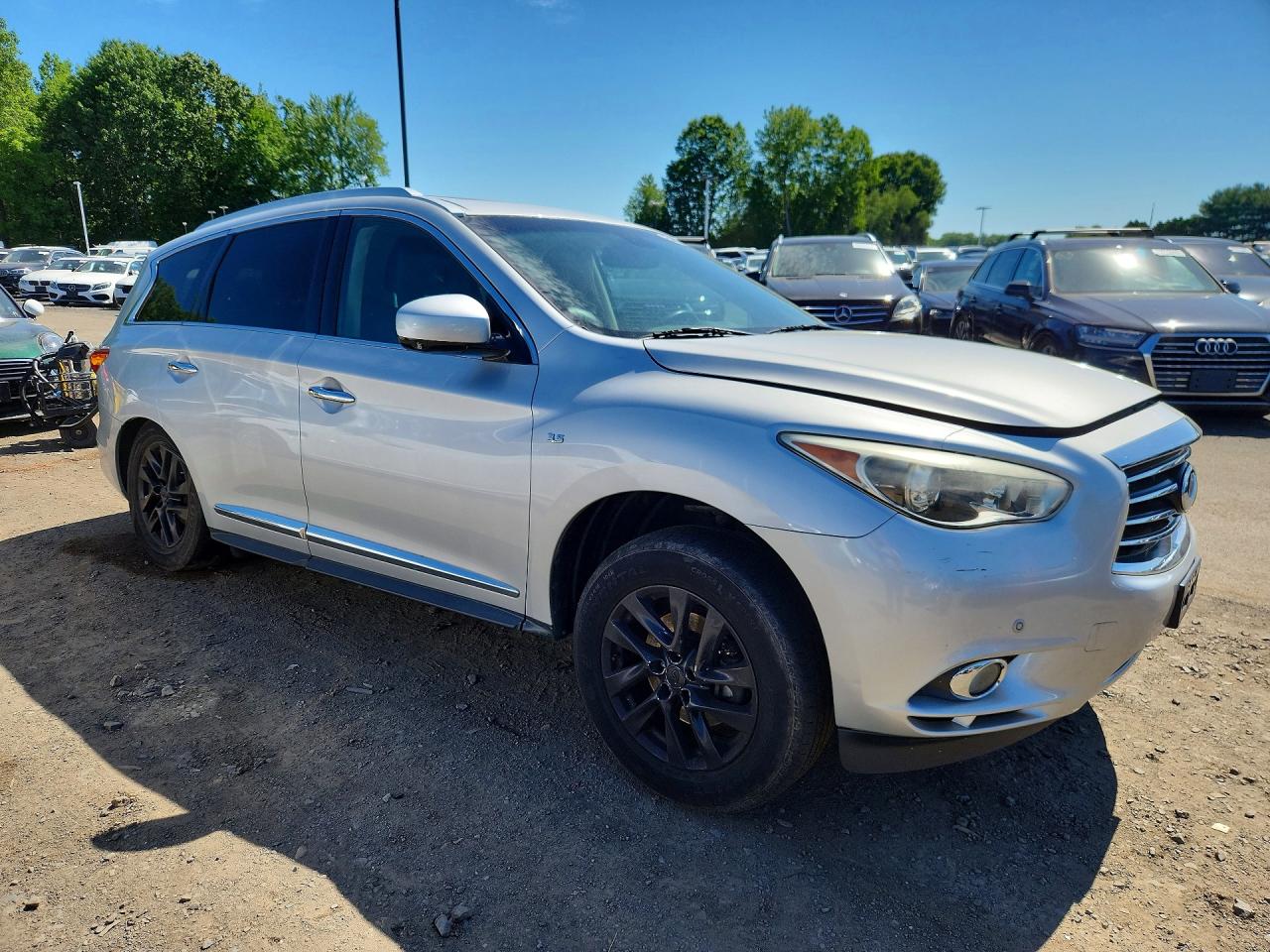 2014 Infiniti Qx60 Base Silver vin: 5N1AL0MM7EC532632