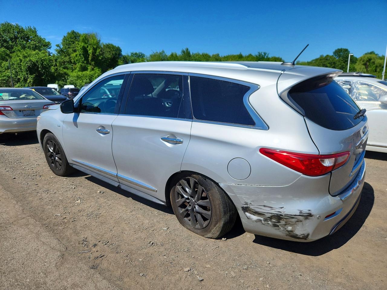 2014 Infiniti Qx60 Base Silver vin: 5N1AL0MM7EC532632