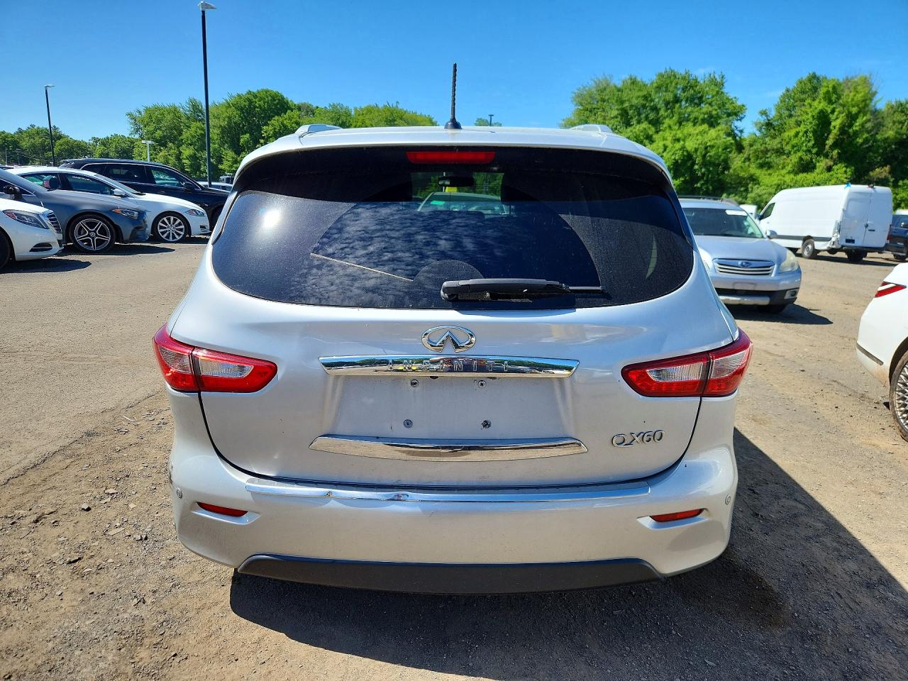 2014 Infiniti Qx60 Base Silver vin: 5N1AL0MM7EC532632