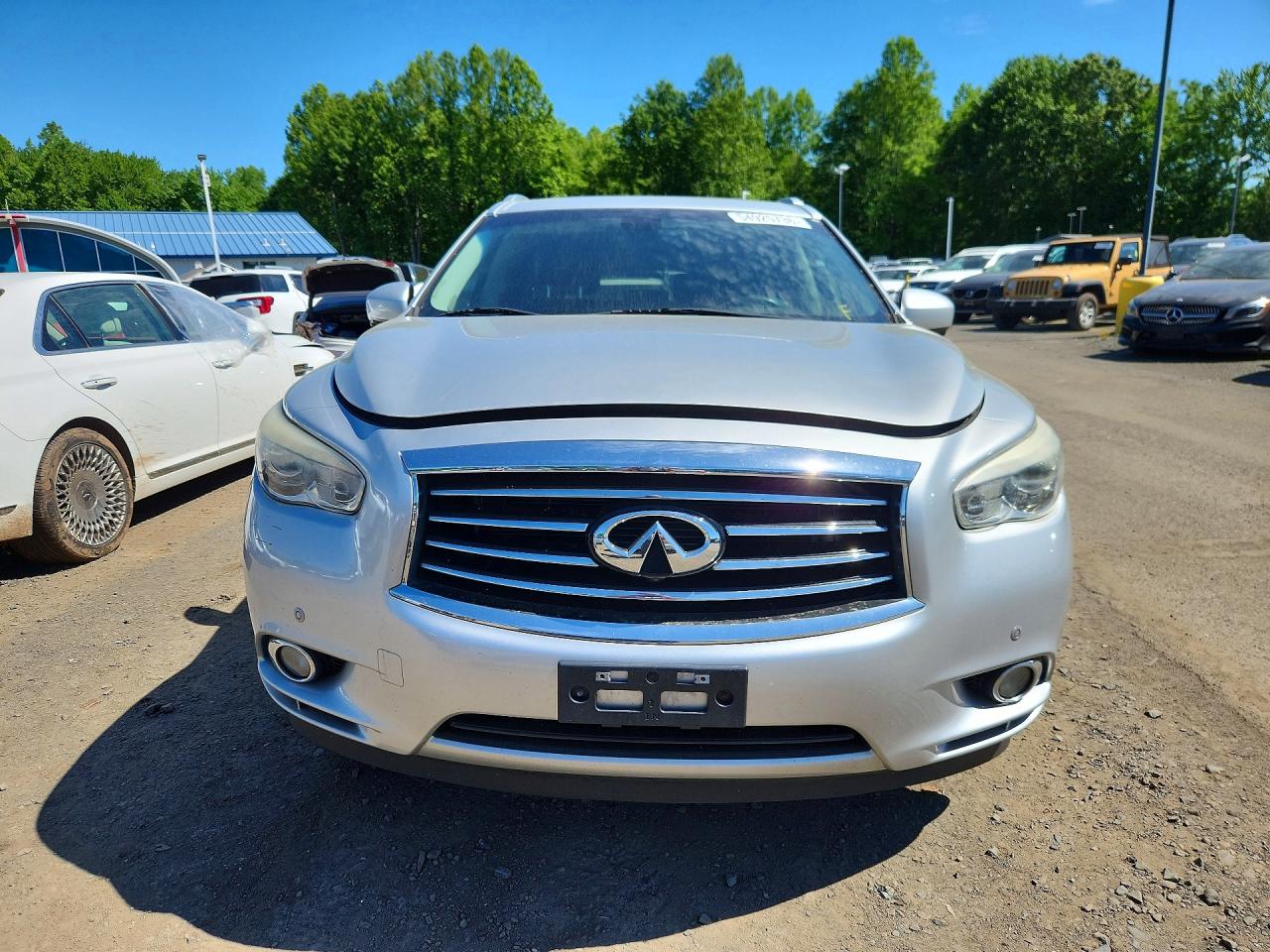 2014 Infiniti Qx60 Base Silver vin: 5N1AL0MM7EC532632