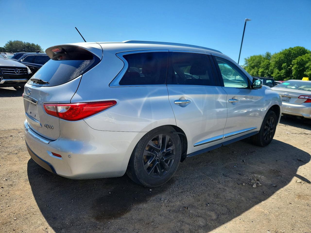 2014 Infiniti Qx60 Base Silver vin: 5N1AL0MM7EC532632