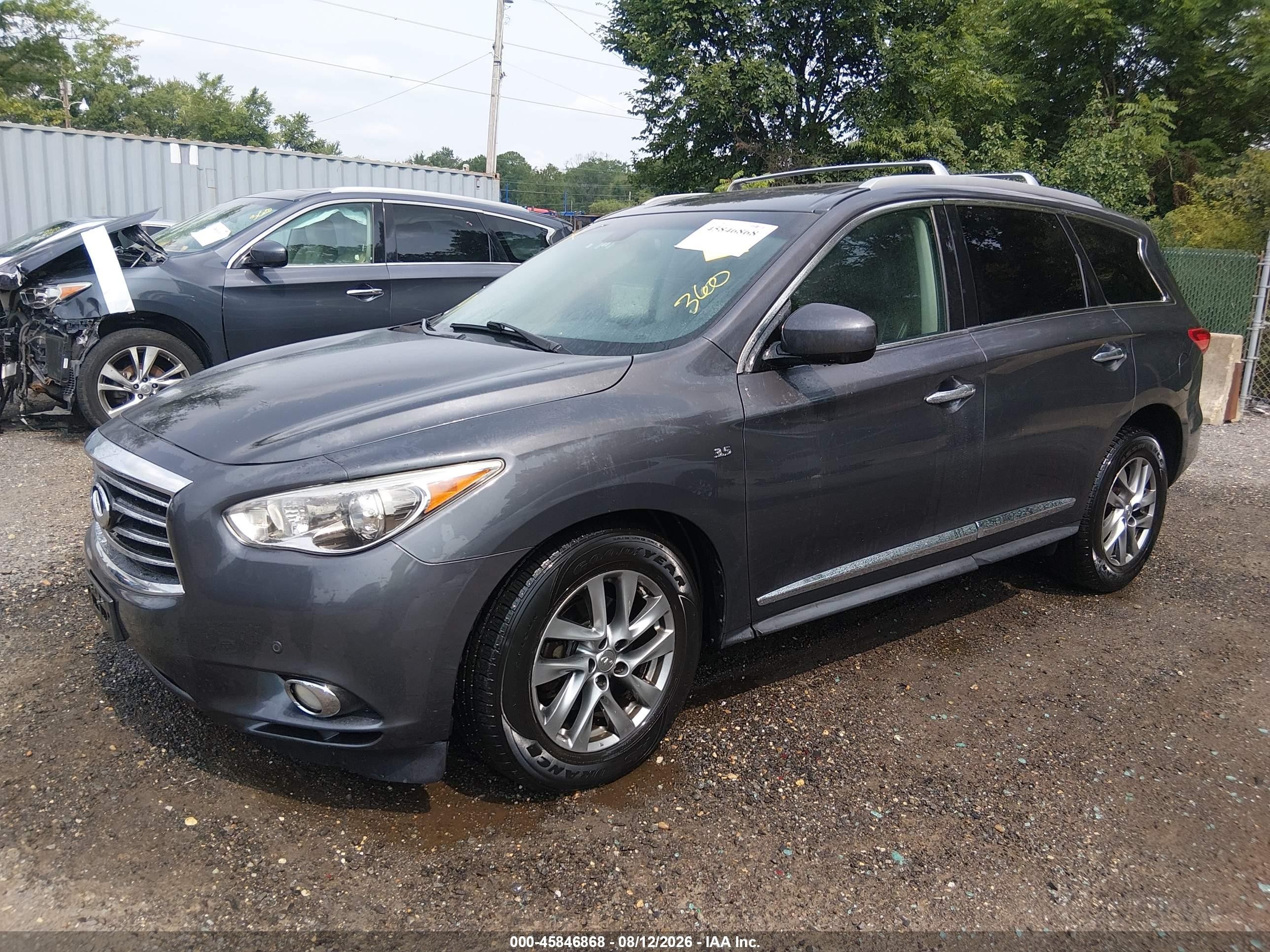 2014 Infiniti Qx60   Серый vin: 5N1AL0MM7EC538852
