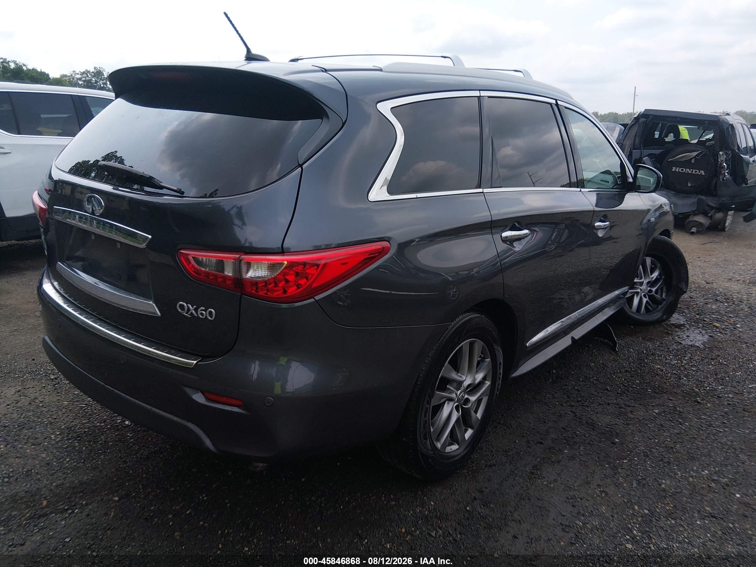 2014 Infiniti Qx60   Серый vin: 5N1AL0MM7EC538852