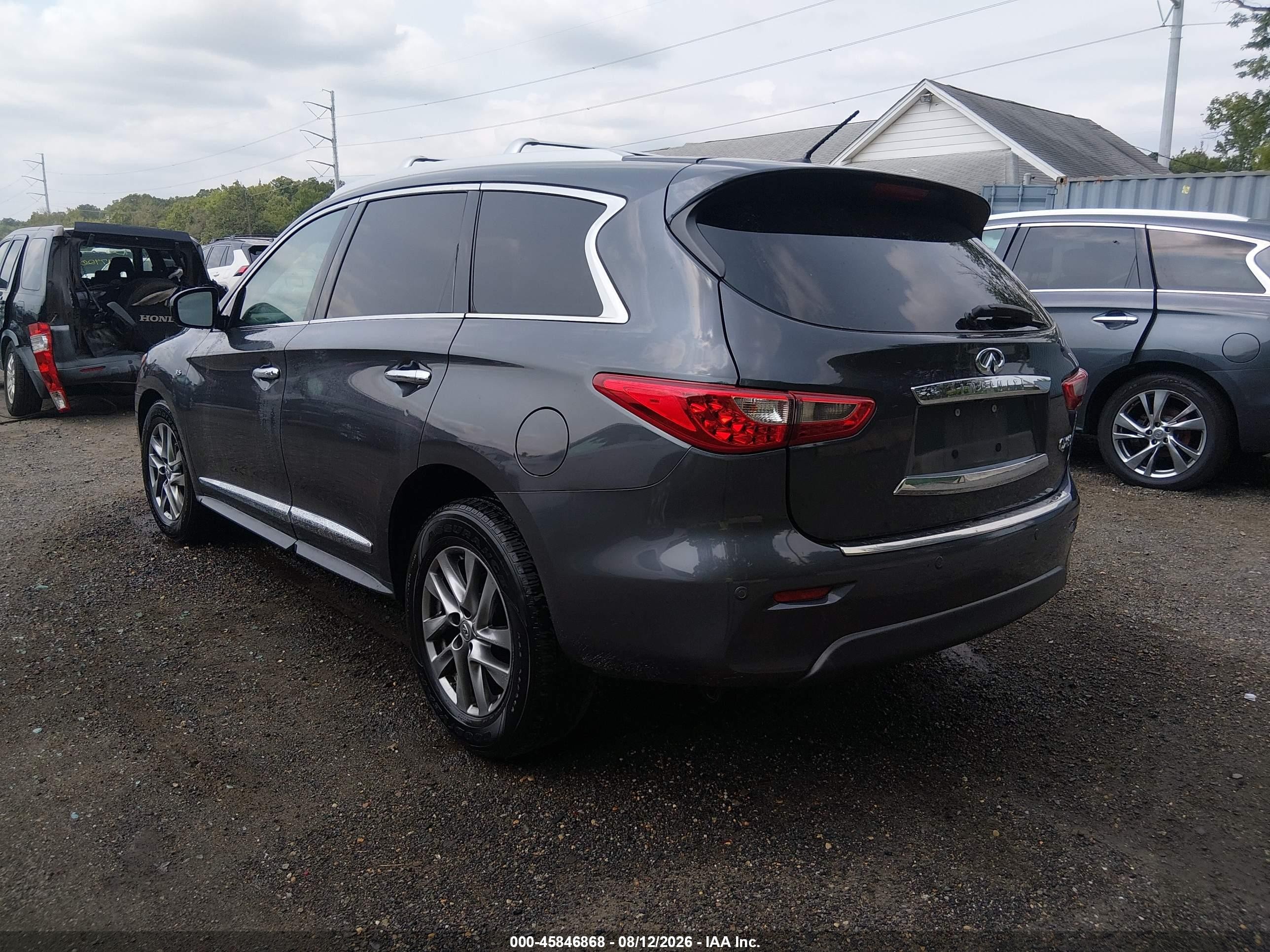 2014 Infiniti Qx60   Серый vin: 5N1AL0MM7EC538852