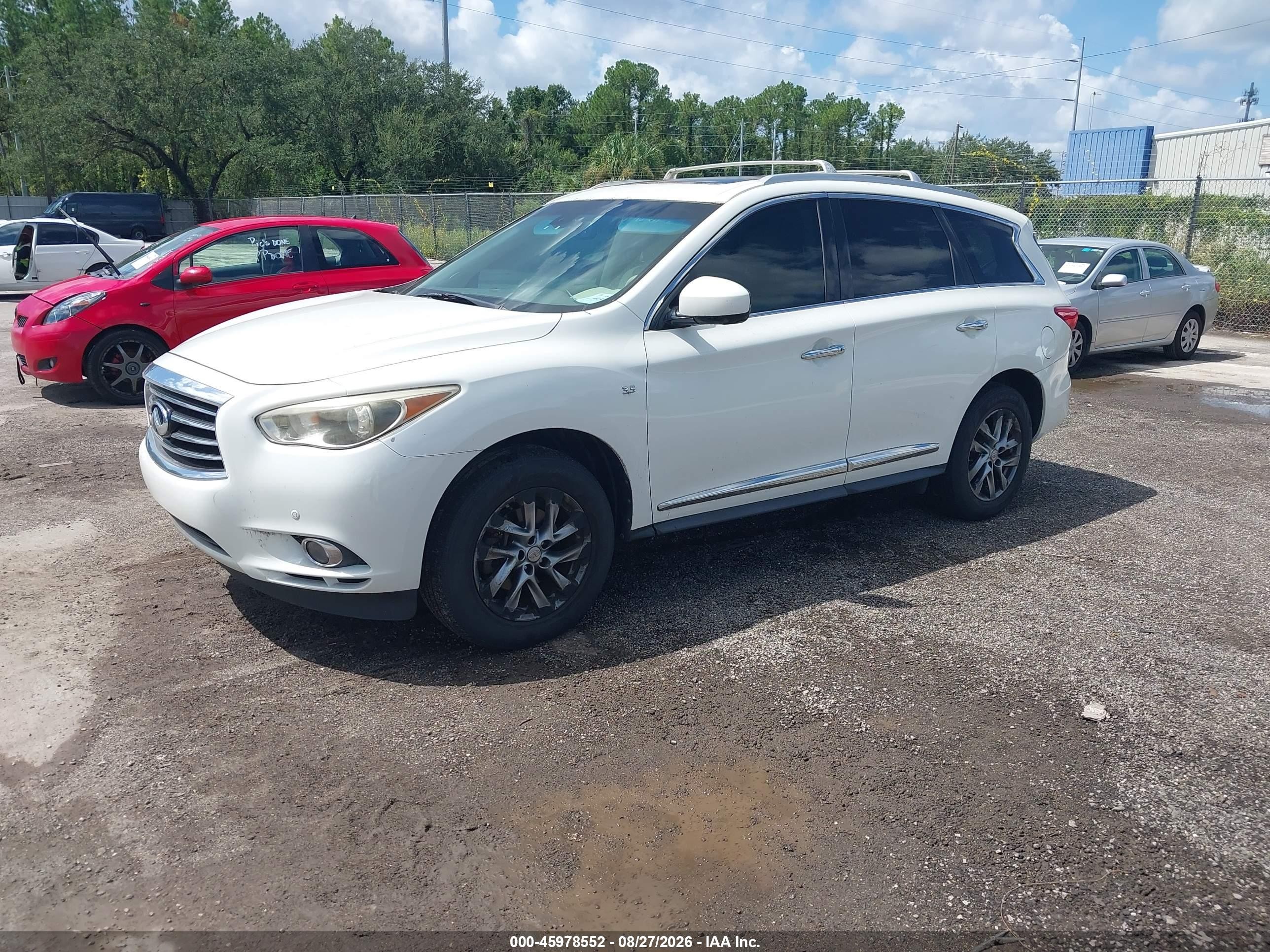 2014 Infiniti Qx60   Белый vin: 5N1AL0MM7EC539287