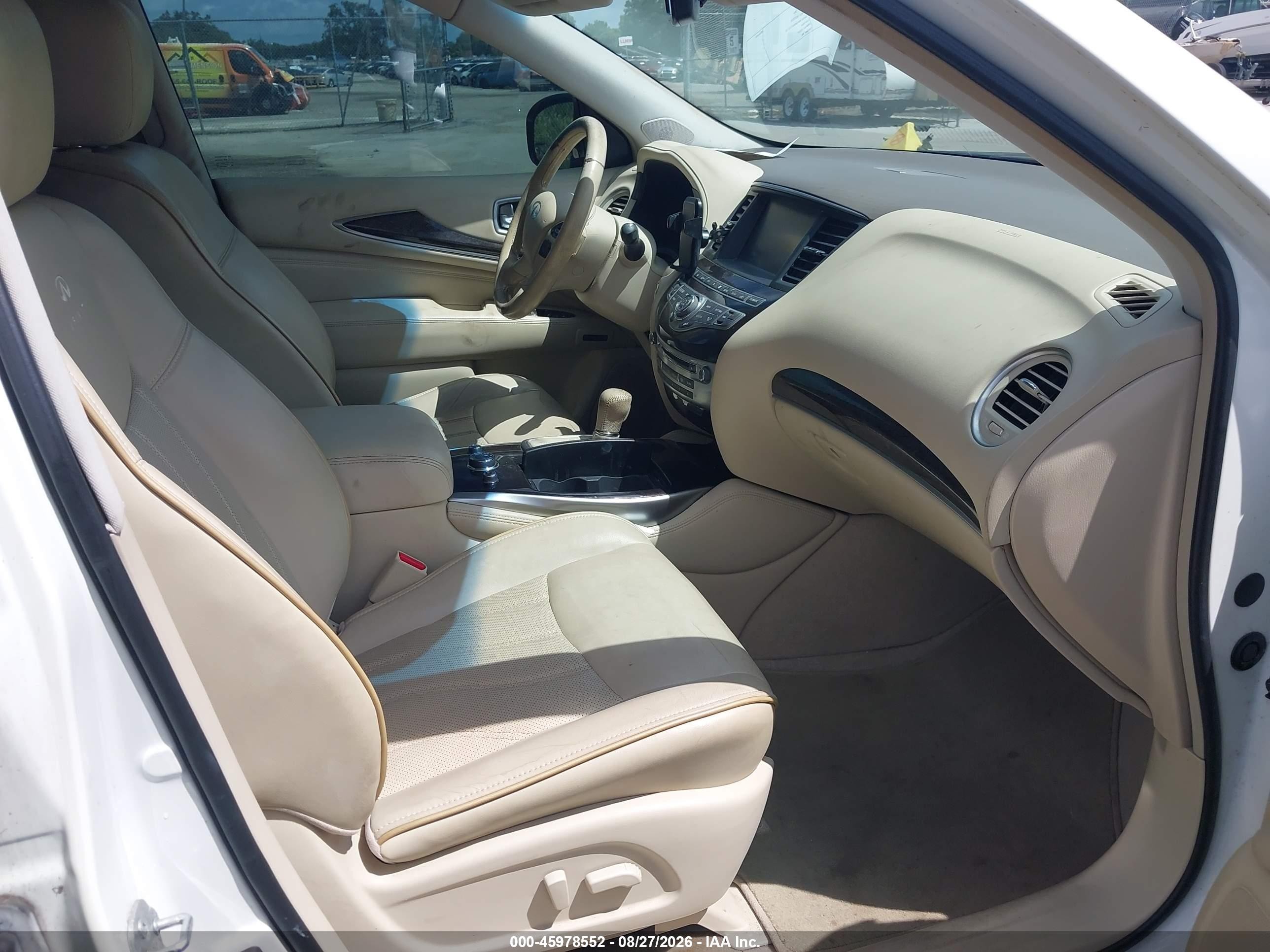 2014 Infiniti Qx60   Белый vin: 5N1AL0MM7EC539287
