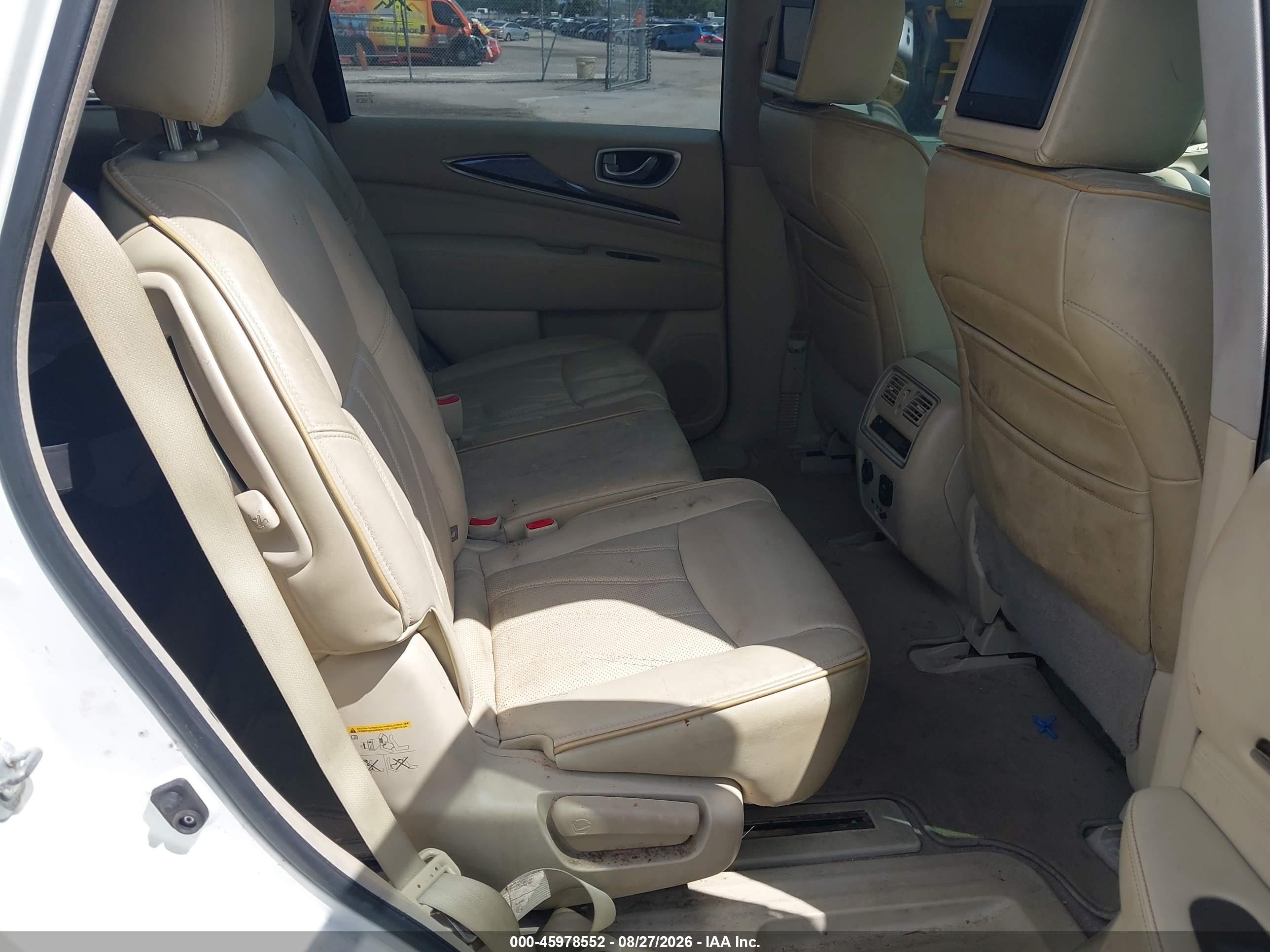 2014 Infiniti Qx60   Белый vin: 5N1AL0MM7EC539287