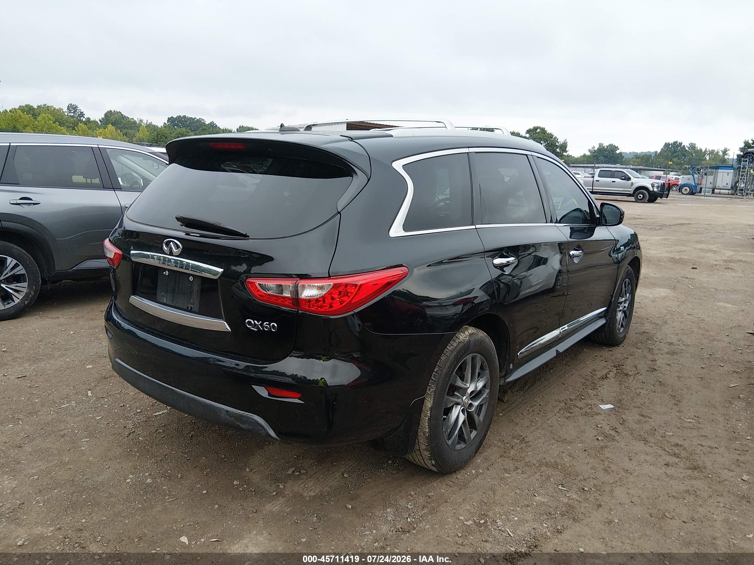 2014 Infiniti Qx60   Black vin: 5N1AL0MM7EC544733