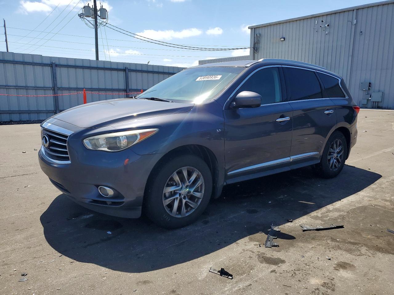 2014 Infiniti Qx60 Base Gray vin: 5N1AL0MM7EC545087