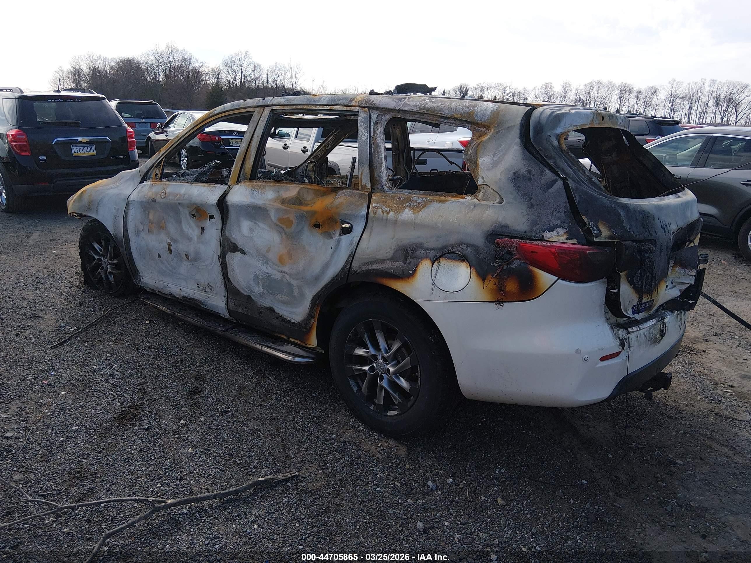 2014 Infiniti Qx60   White vin: 5N1AL0MM7EC545185