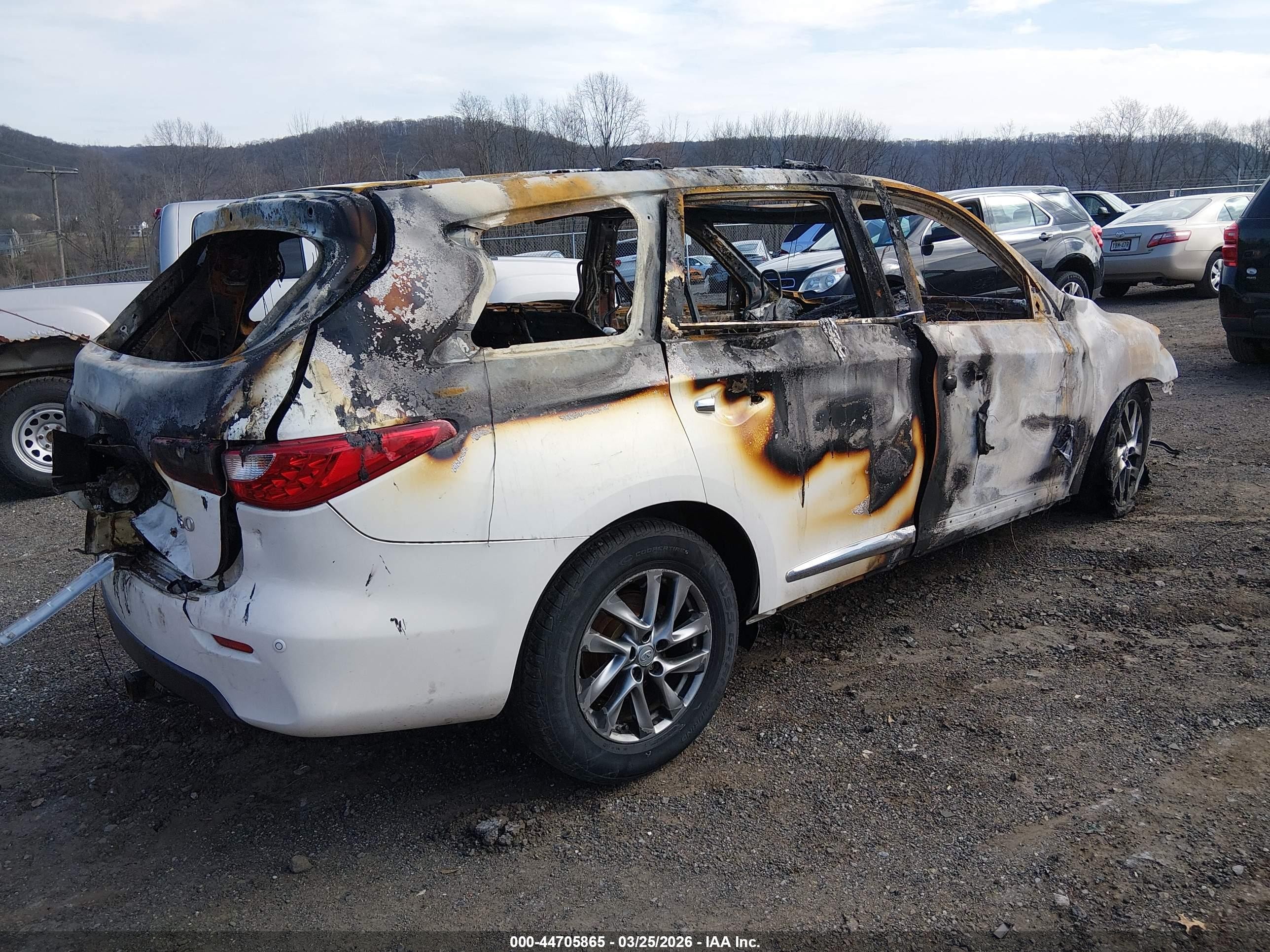 2014 Infiniti Qx60   White vin: 5N1AL0MM7EC545185