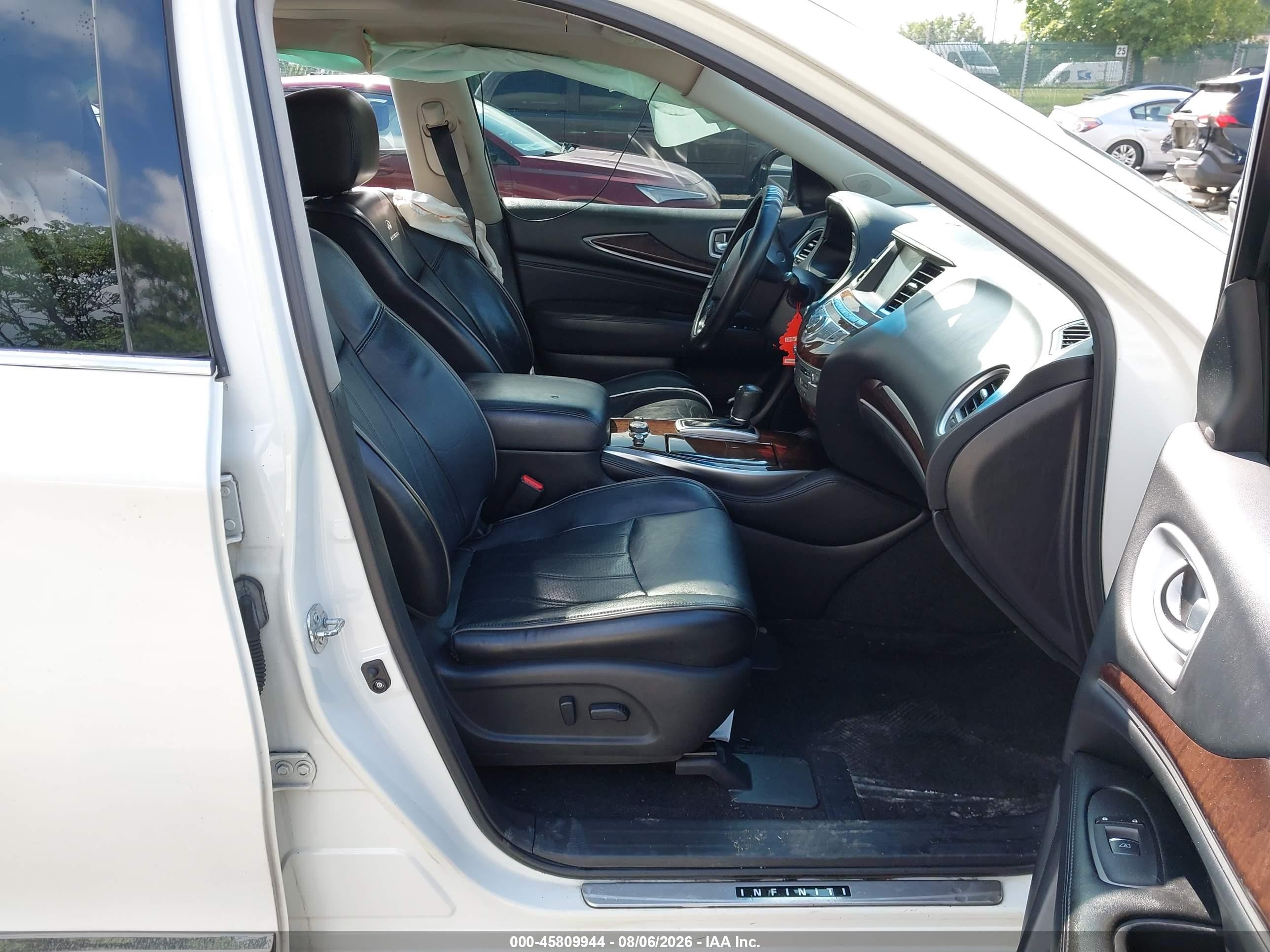 2014 Infiniti Qx60   White vin: 5N1AL0MM7EC547695