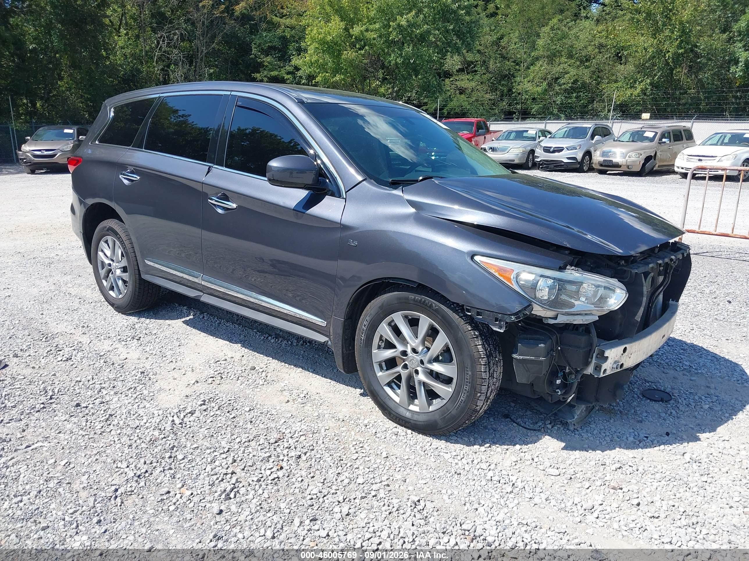 2014 Infiniti Qx60 Gray vin: 5N1AL0MM7EC551472