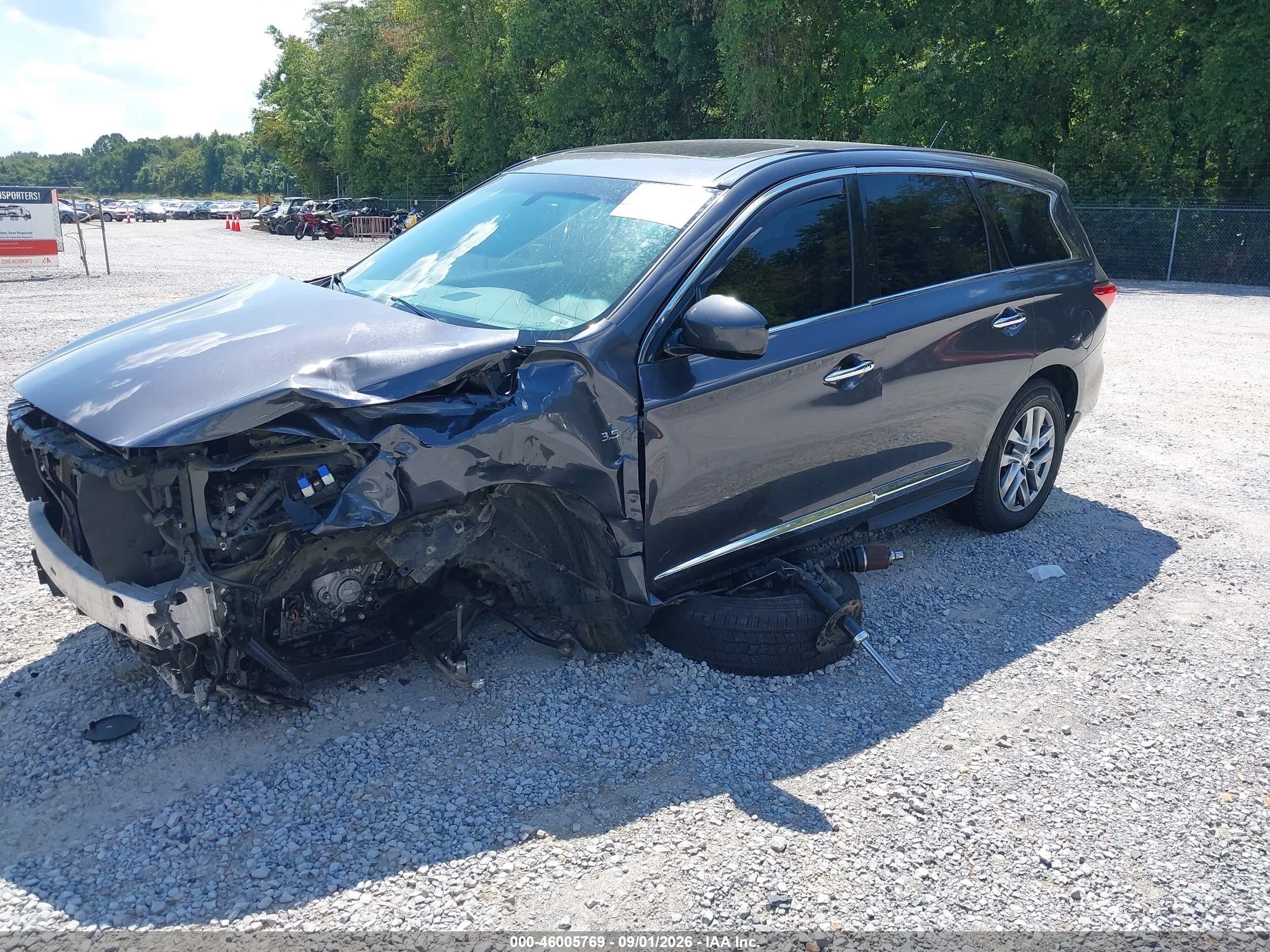 2014 Infiniti Qx60 Gray vin: 5N1AL0MM7EC551472