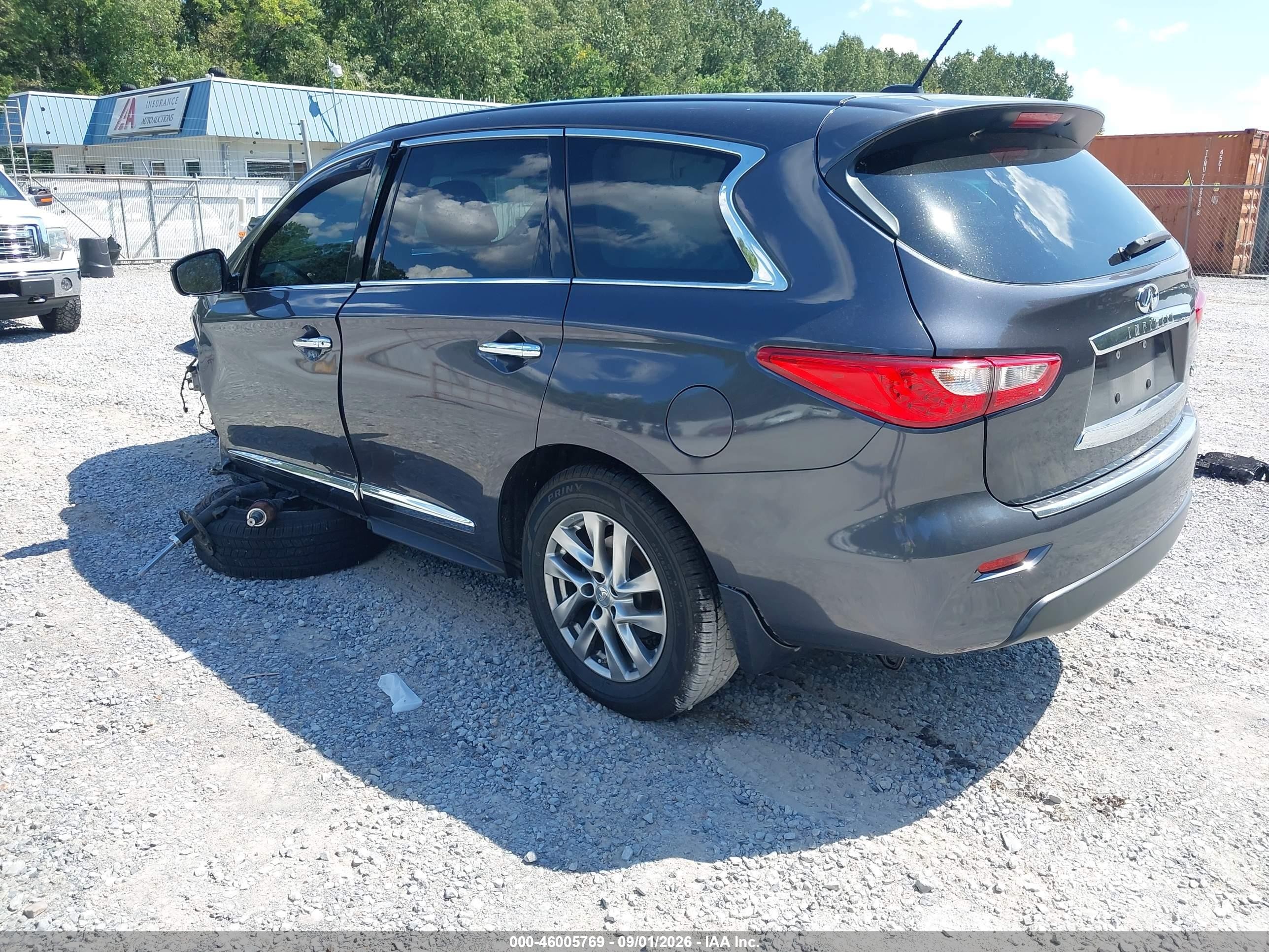 2014 Infiniti Qx60 Gray vin: 5N1AL0MM7EC551472