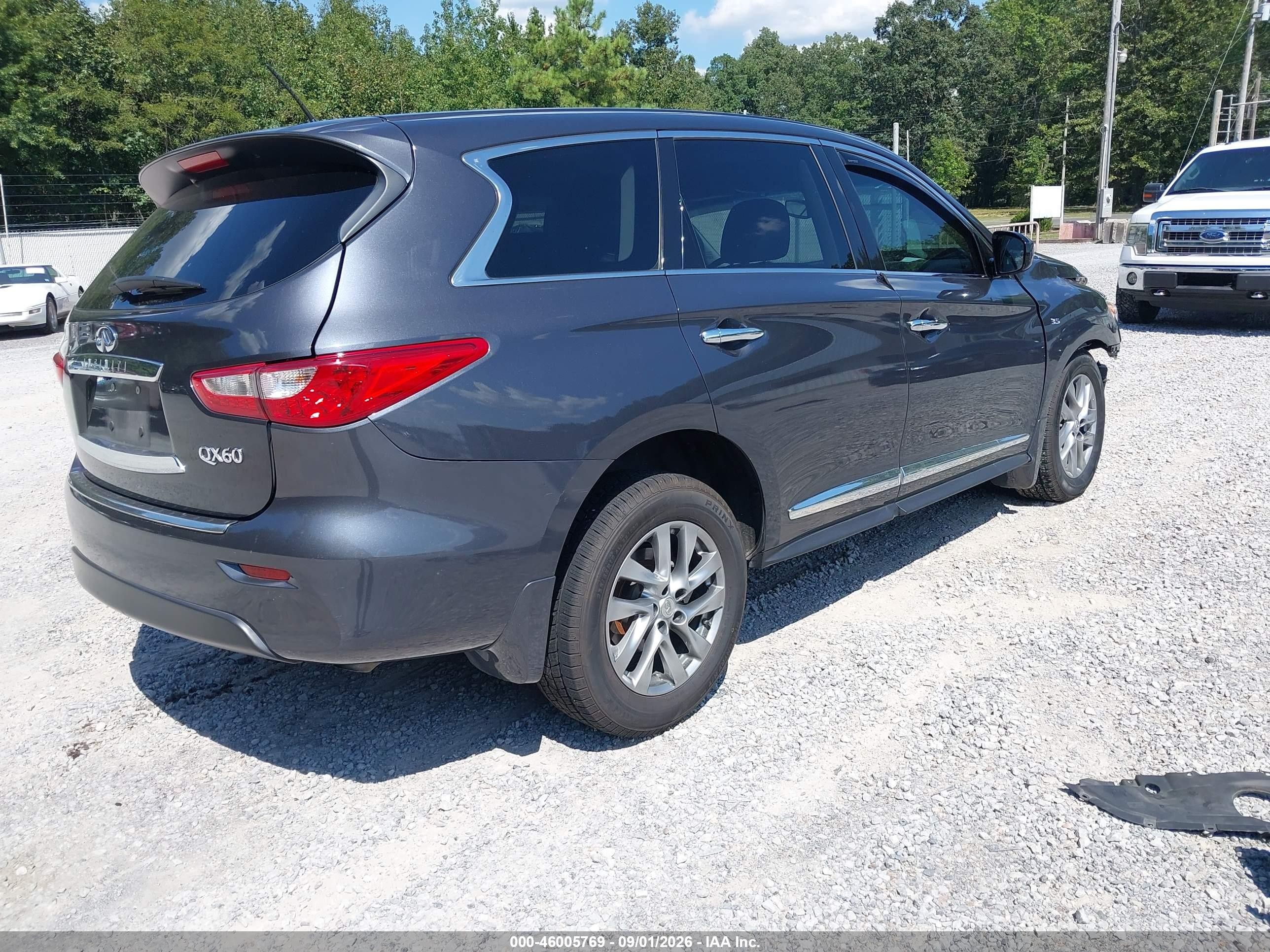 2014 Infiniti Qx60 Gray vin: 5N1AL0MM7EC551472