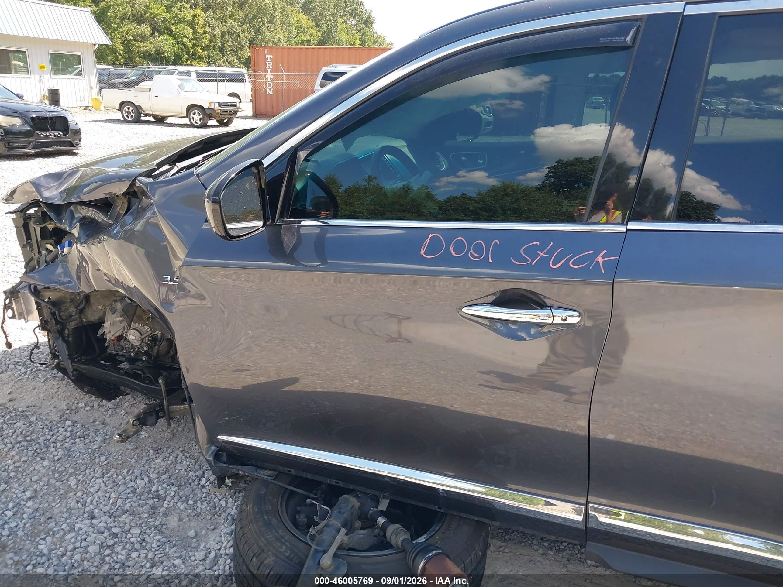 2014 Infiniti Qx60 Gray vin: 5N1AL0MM7EC551472