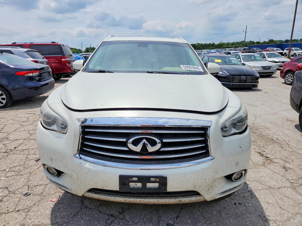 2014 Infiniti Qx60 Base White vin: 5N1AL0MM7EC552556