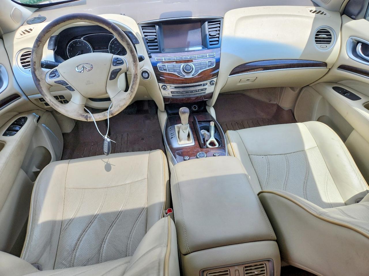 2014 Infiniti Qx60 Base White vin: 5N1AL0MM7EC552556