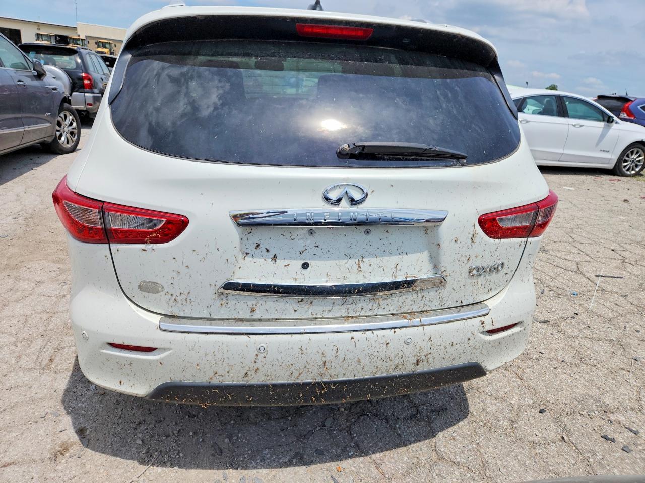 2014 Infiniti Qx60 Base White vin: 5N1AL0MM7EC552556