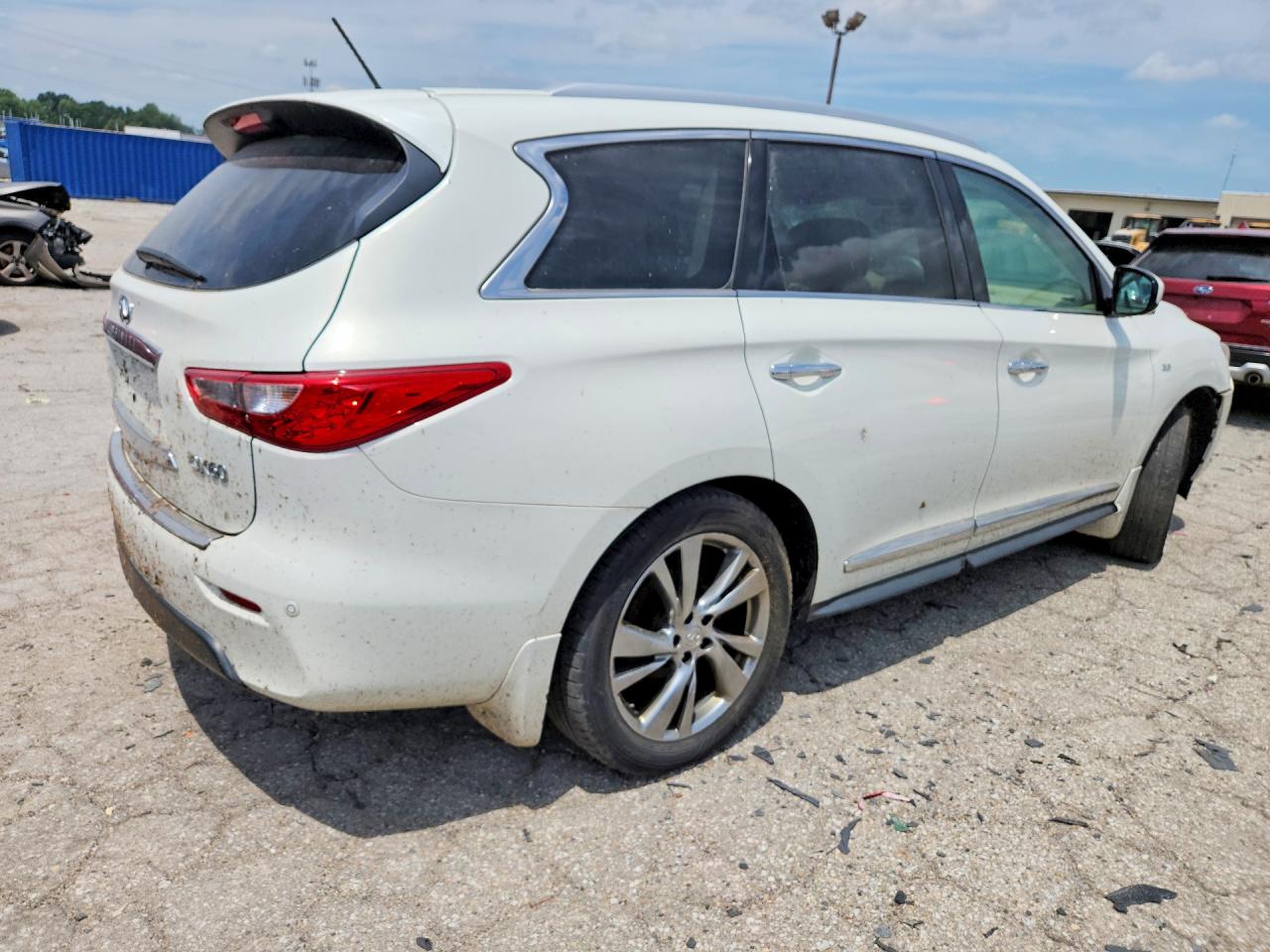 2014 Infiniti Qx60 Base White vin: 5N1AL0MM7EC552556