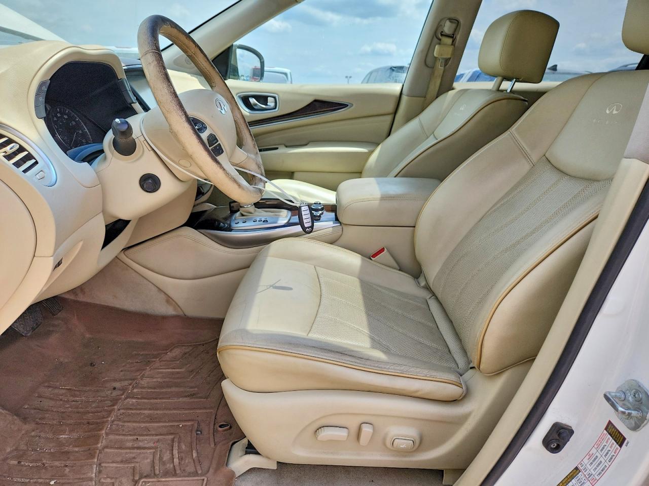 2014 Infiniti Qx60 Base White vin: 5N1AL0MM7EC552556