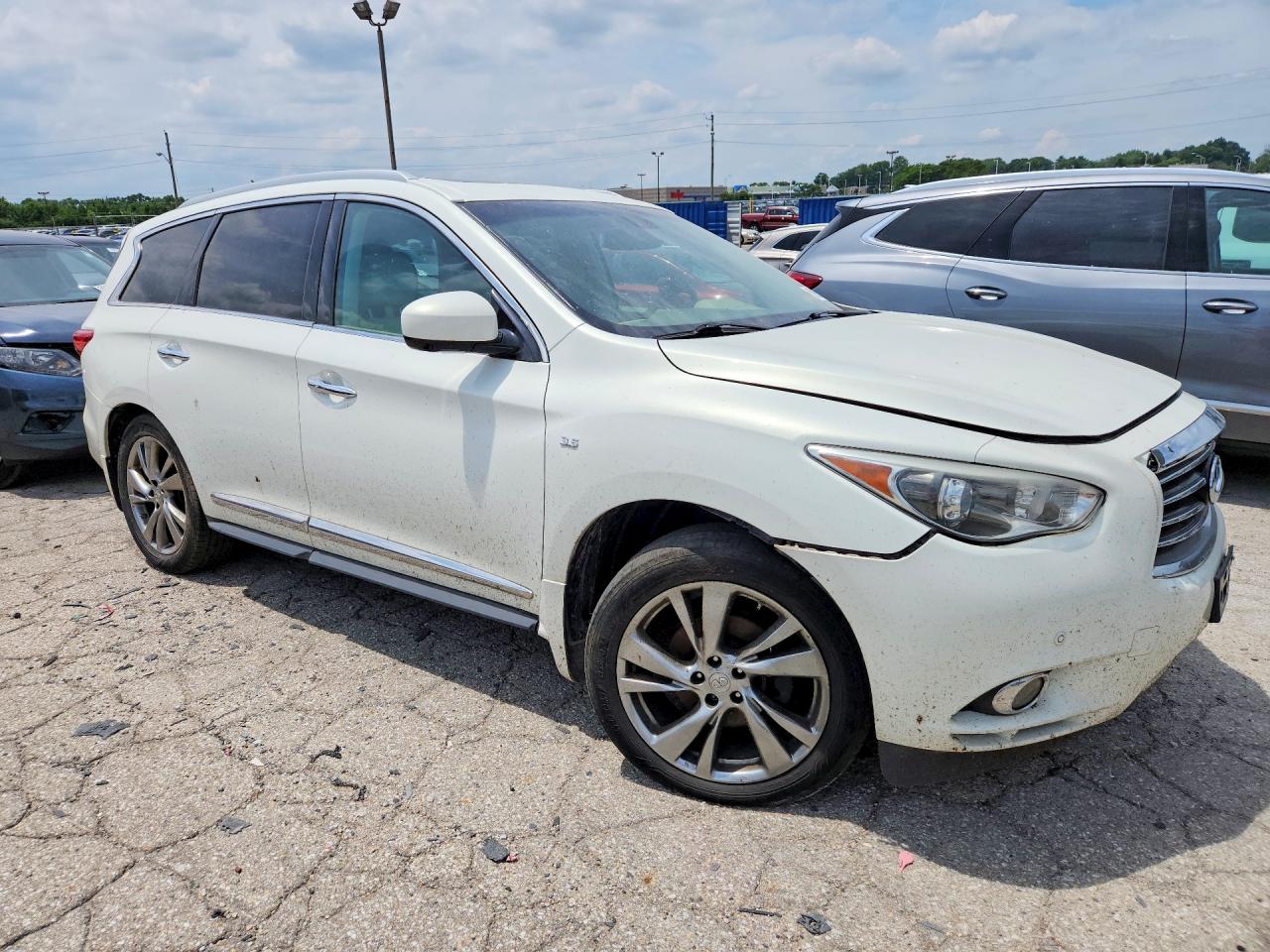 2014 Infiniti Qx60 Base White vin: 5N1AL0MM7EC552556