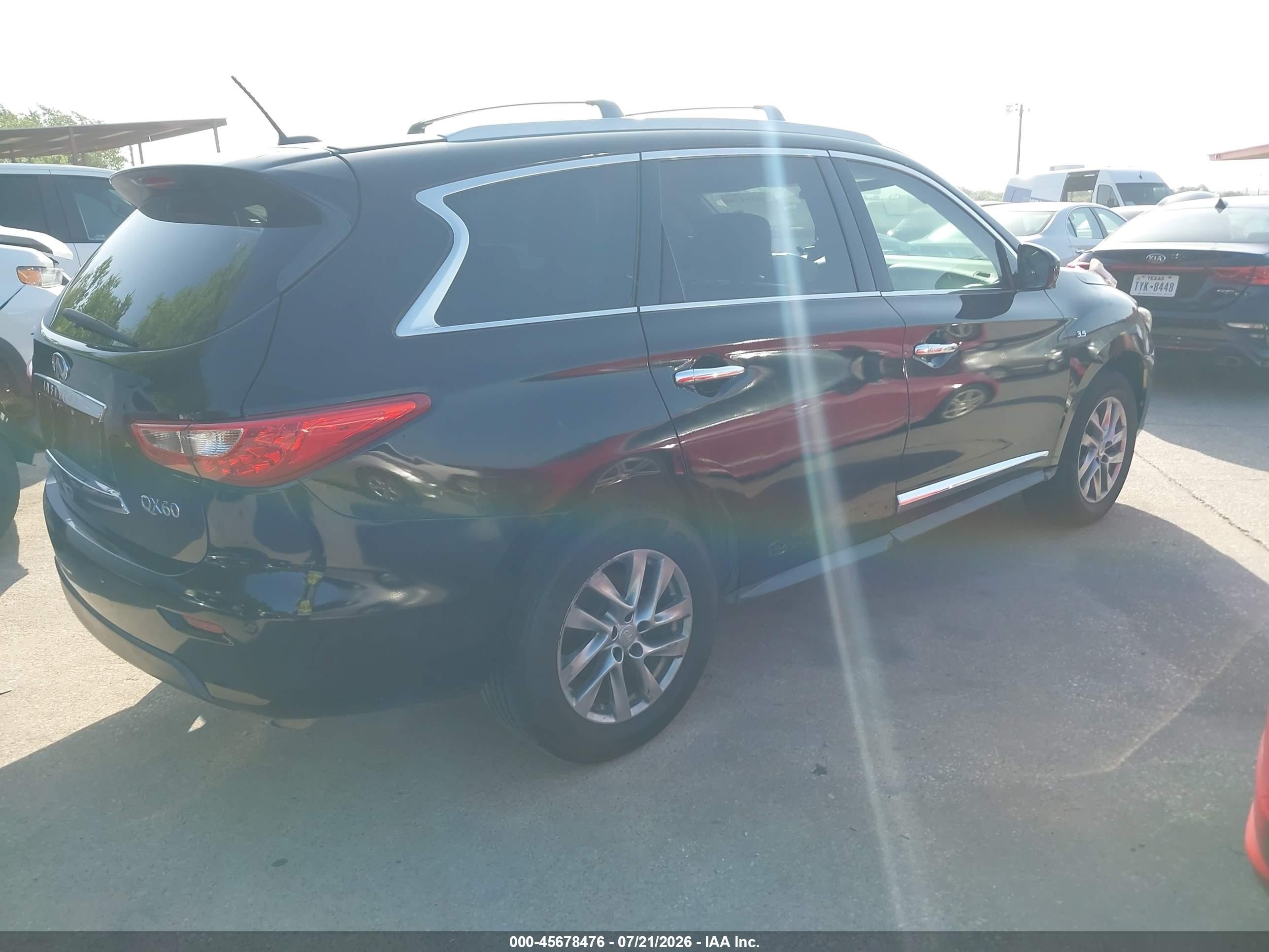 2014 Infiniti Qx60   Black vin: 5N1AL0MM7EC554047