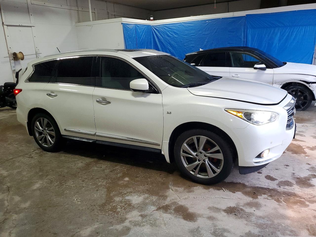 2014 Infiniti Qx60 Base White vin: 5N1AL0MM7EC555327