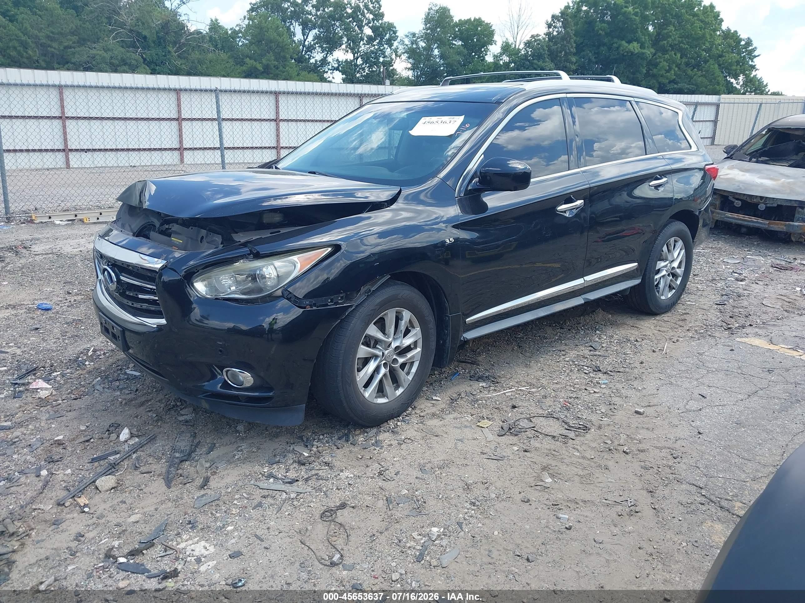 2014 Infiniti Qx60   Black vin: 5N1AL0MM7EC555523
