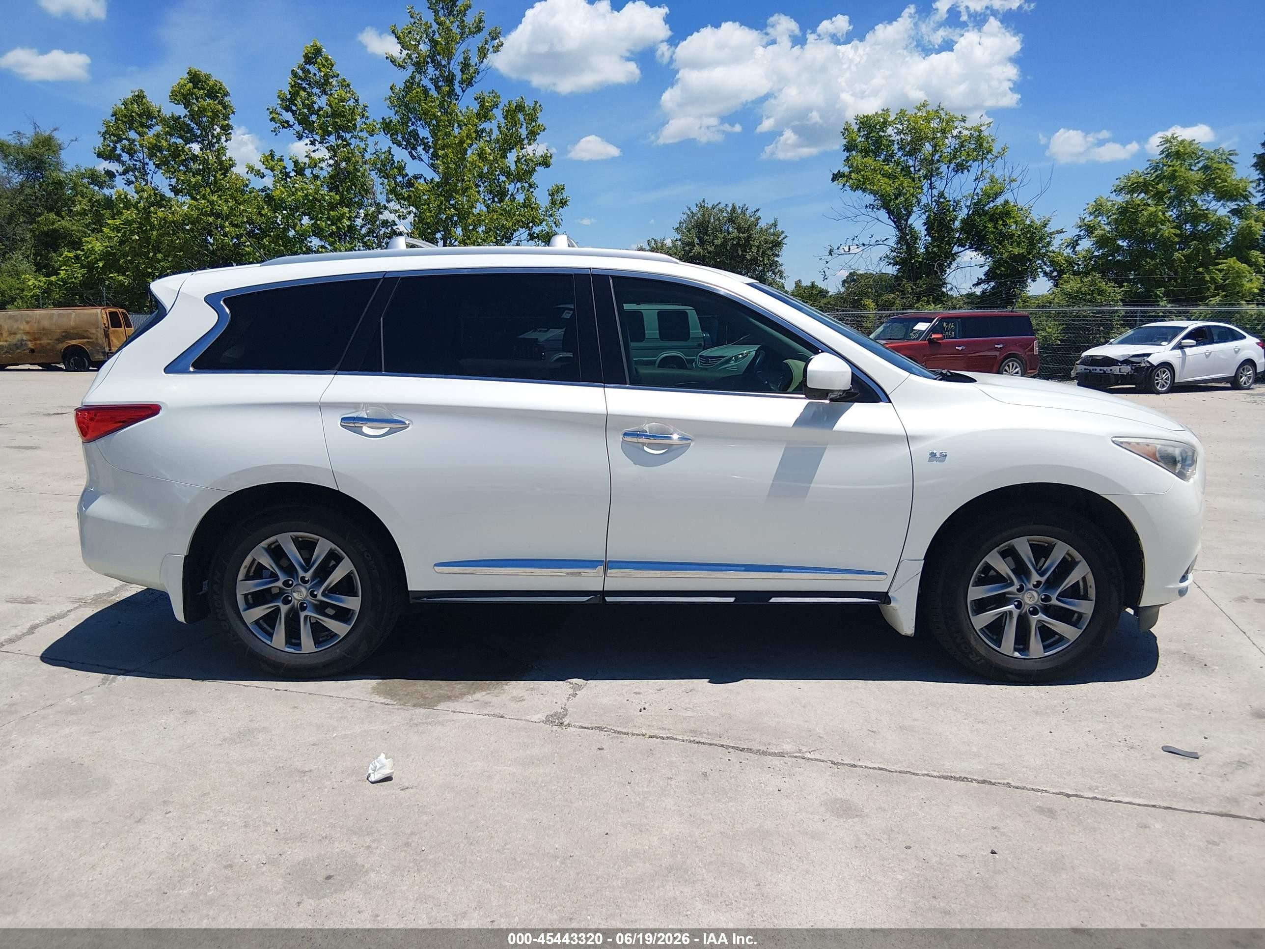 2015 Infiniti Qx60   Белый vin: 5N1AL0MM7FC511328