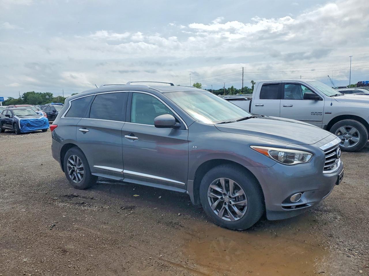 2015 Infiniti Qx60 Base Gray vin: 5N1AL0MM7FC511832