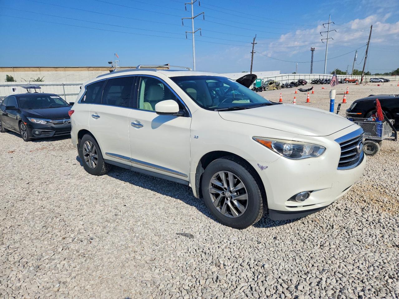 2015 Infiniti Qx60 Base Белый vin: 5N1AL0MM7FC514312