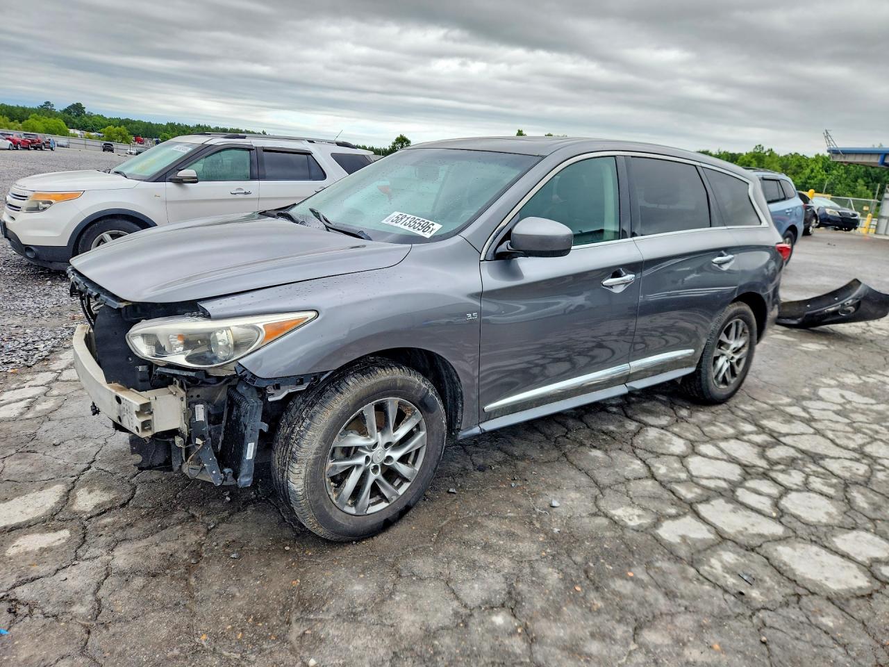 2015 Infiniti Qx60 Base Gray vin: 5N1AL0MM7FC518411