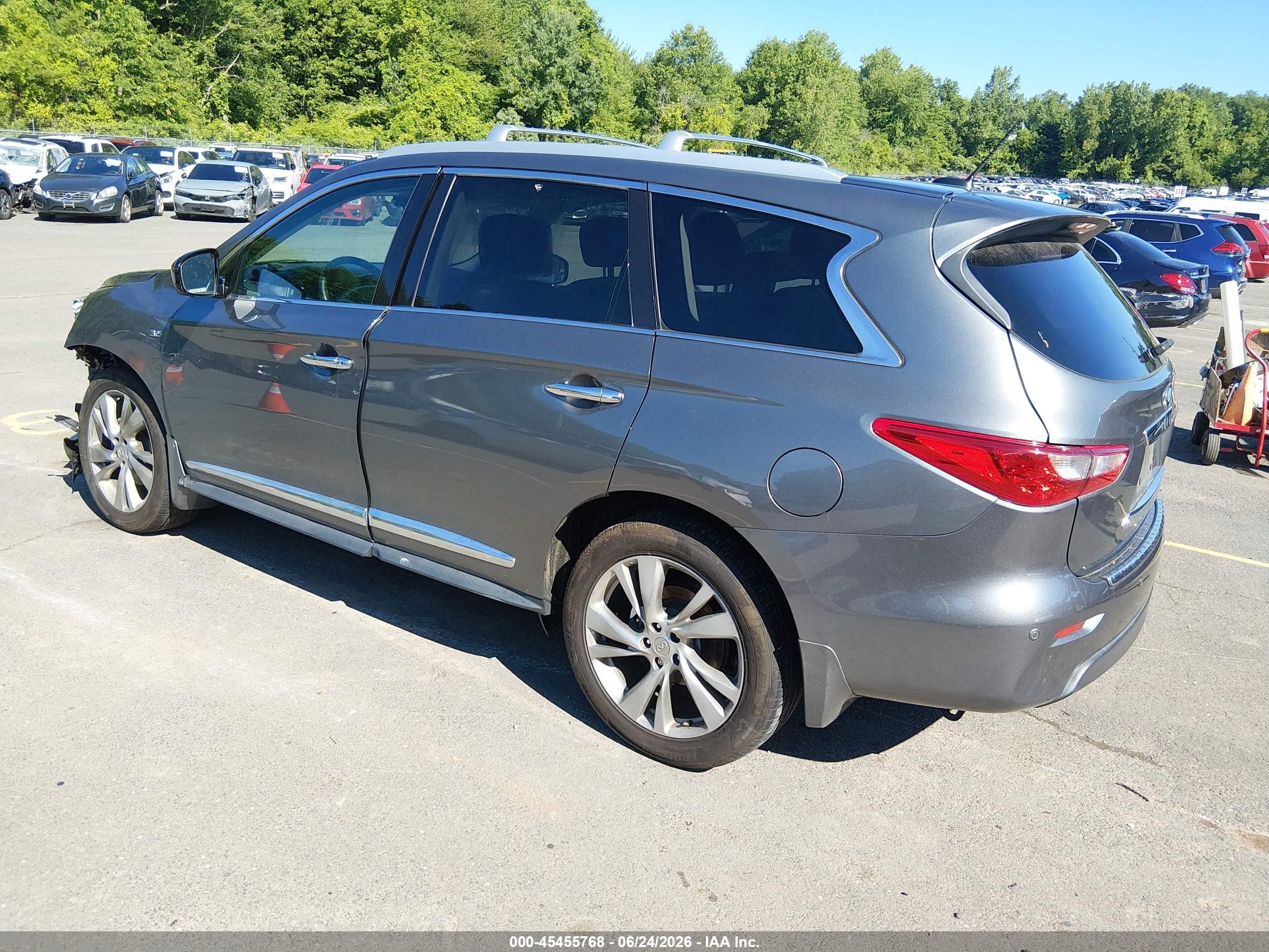 2015 Infiniti Qx60   Gray vin: 5N1AL0MM7FC532096