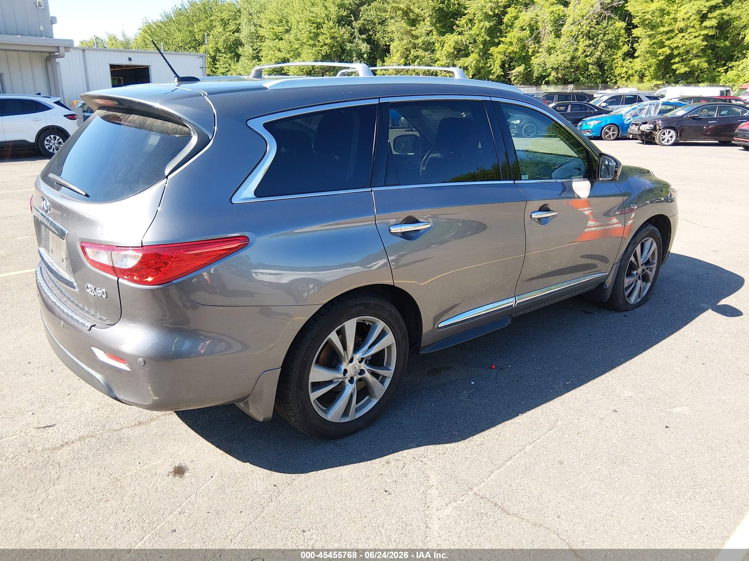 2015 Infiniti Qx60   Gray vin: 5N1AL0MM7FC532096