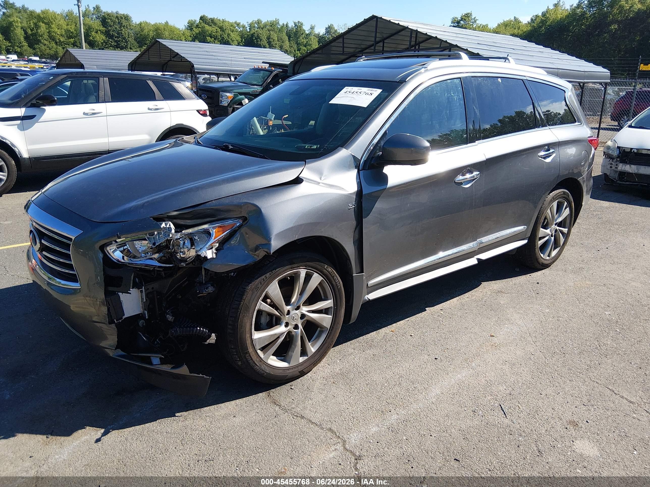 2015 Infiniti Qx60   Gray vin: 5N1AL0MM7FC532096