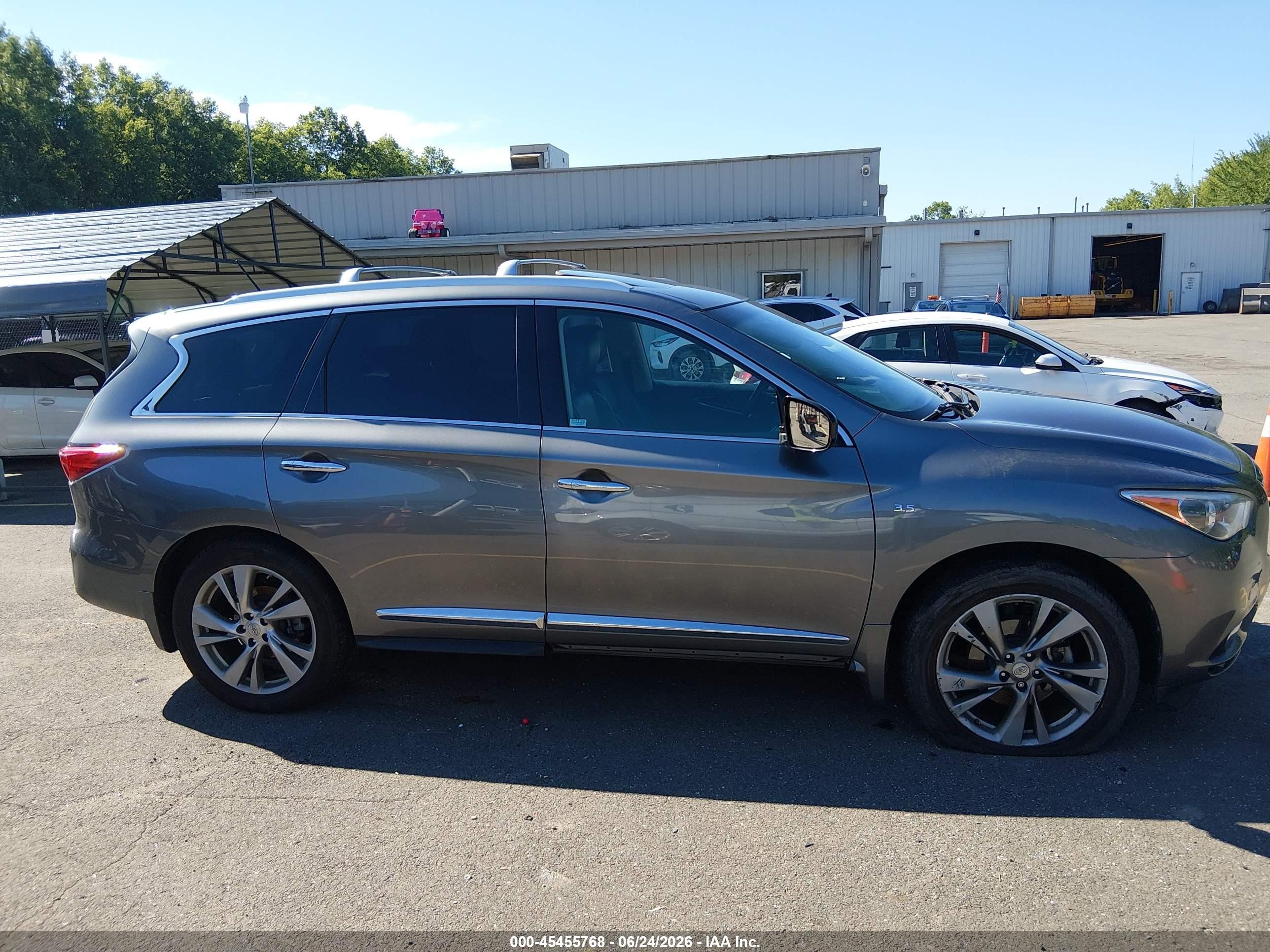 2015 Infiniti Qx60   Gray vin: 5N1AL0MM7FC532096