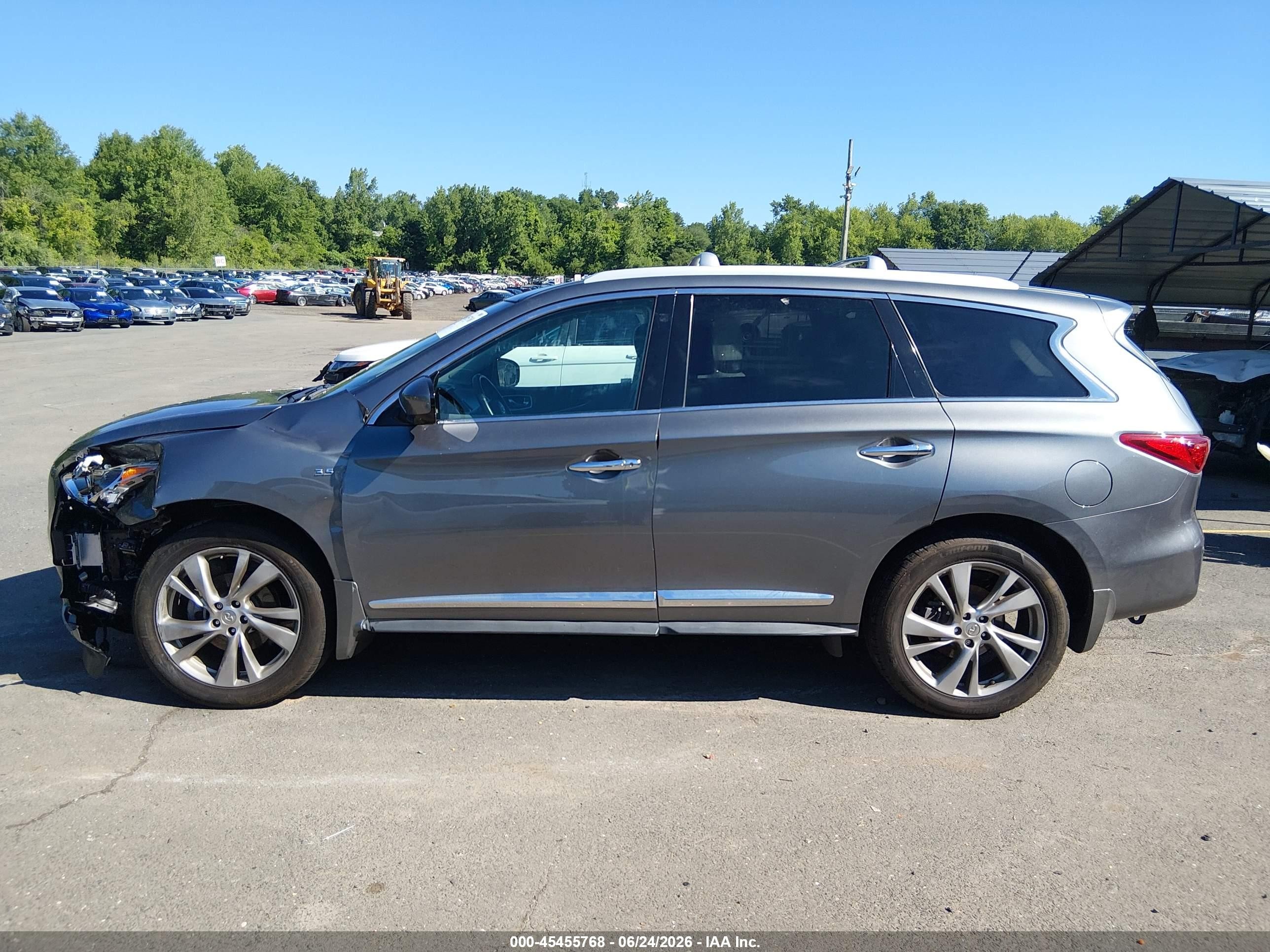 2015 Infiniti Qx60   Gray vin: 5N1AL0MM7FC532096