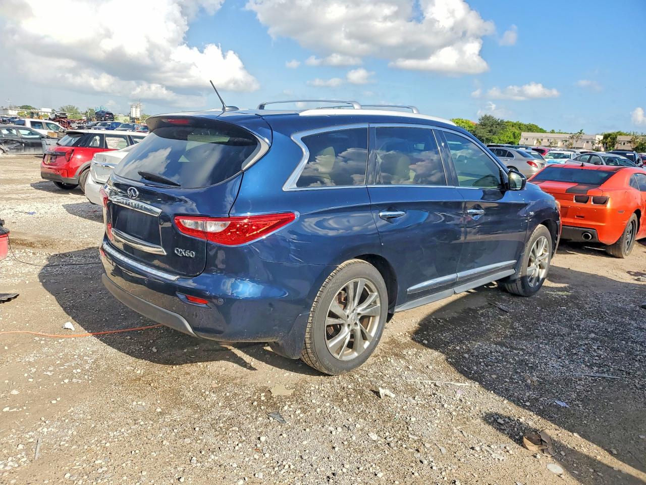 2015 Infiniti Qx60 Base Blue vin: 5N1AL0MM7FC541333