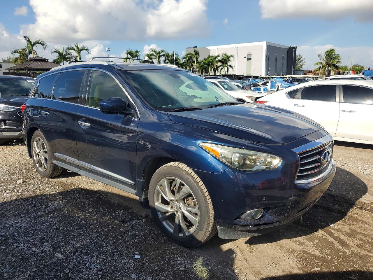 2015 Infiniti Qx60 Base Blue vin: 5N1AL0MM7FC541333