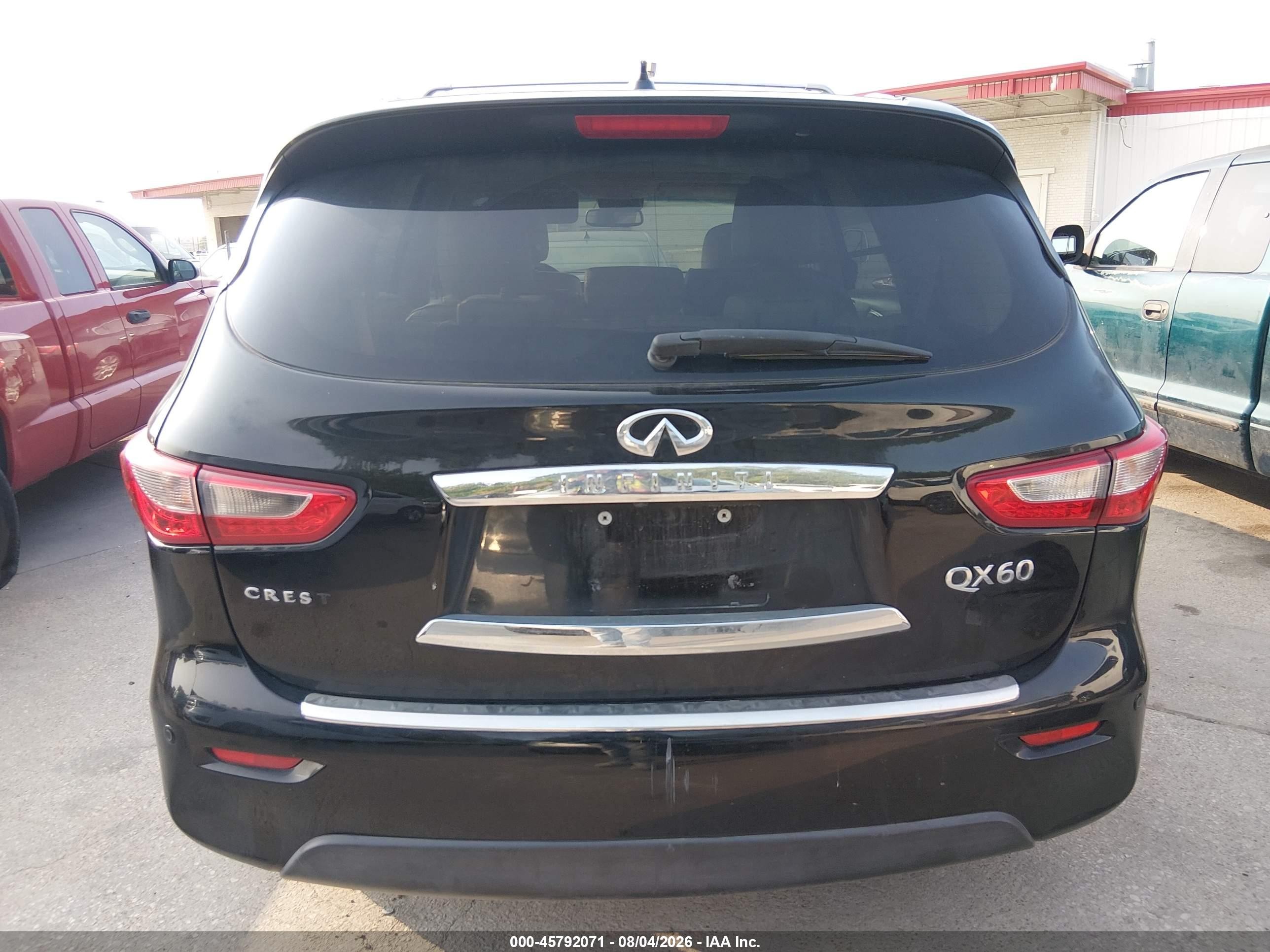 2015 Infiniti Qx60   Black vin: 5N1AL0MM7FC543860