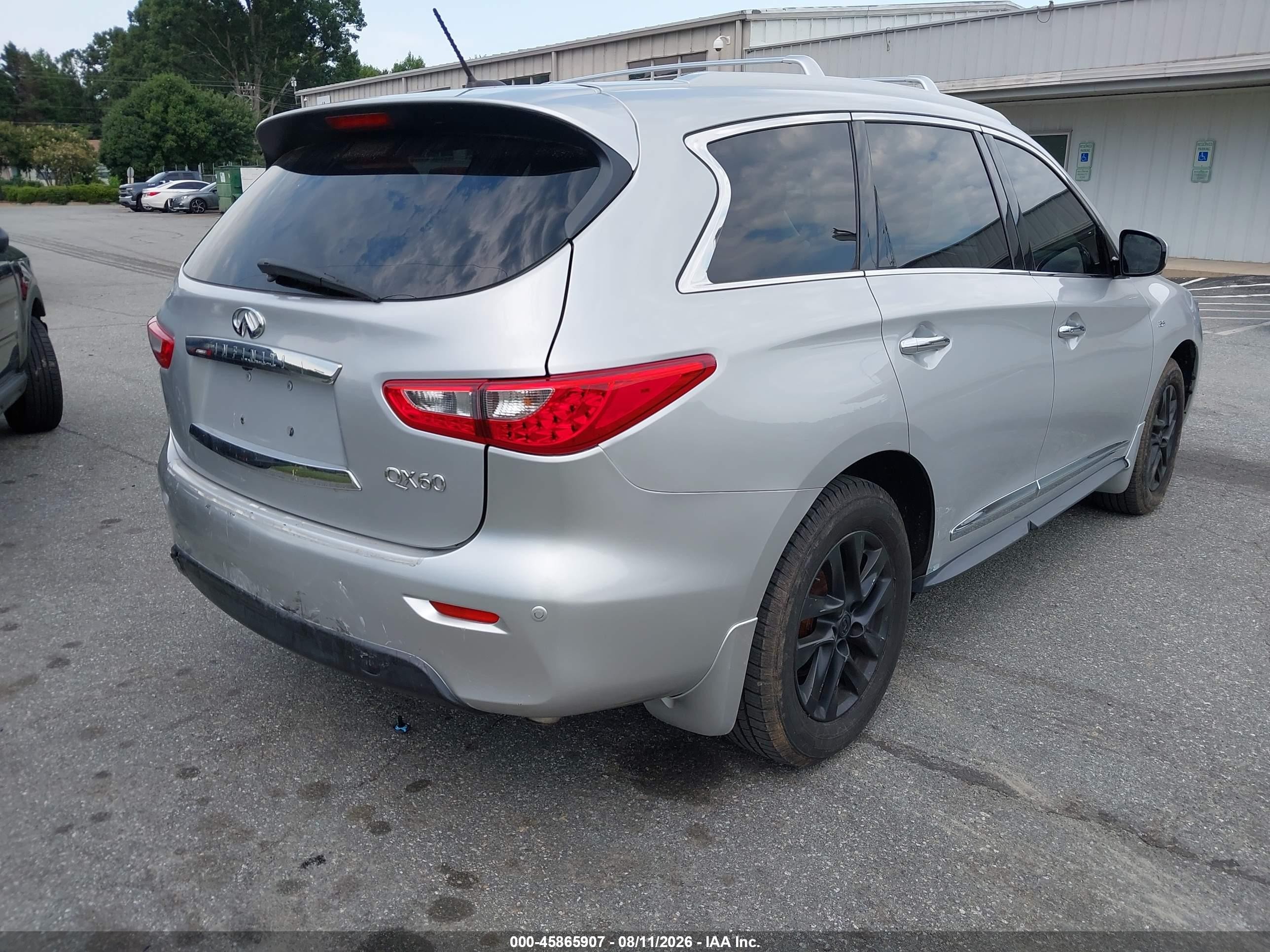 2015 Infiniti Qx60   Silver vin: 5N1AL0MM7FC549657