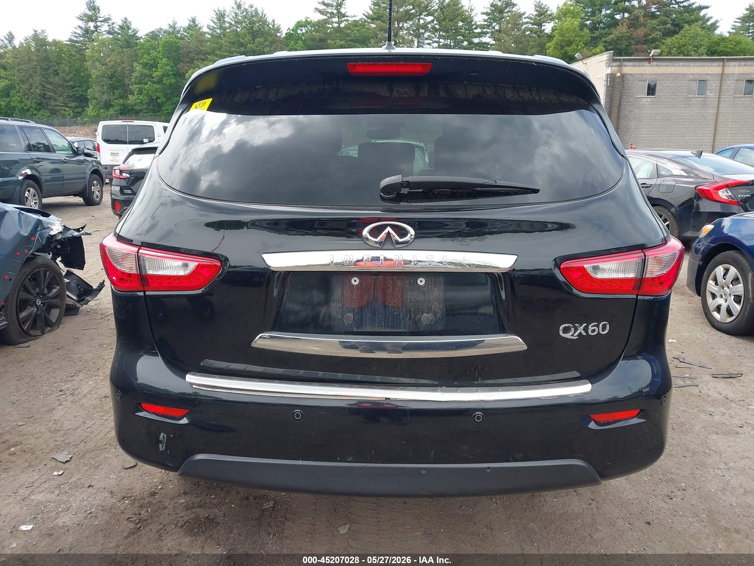 2015 Infiniti Qx60   Black vin: 5N1AL0MM7FC550520