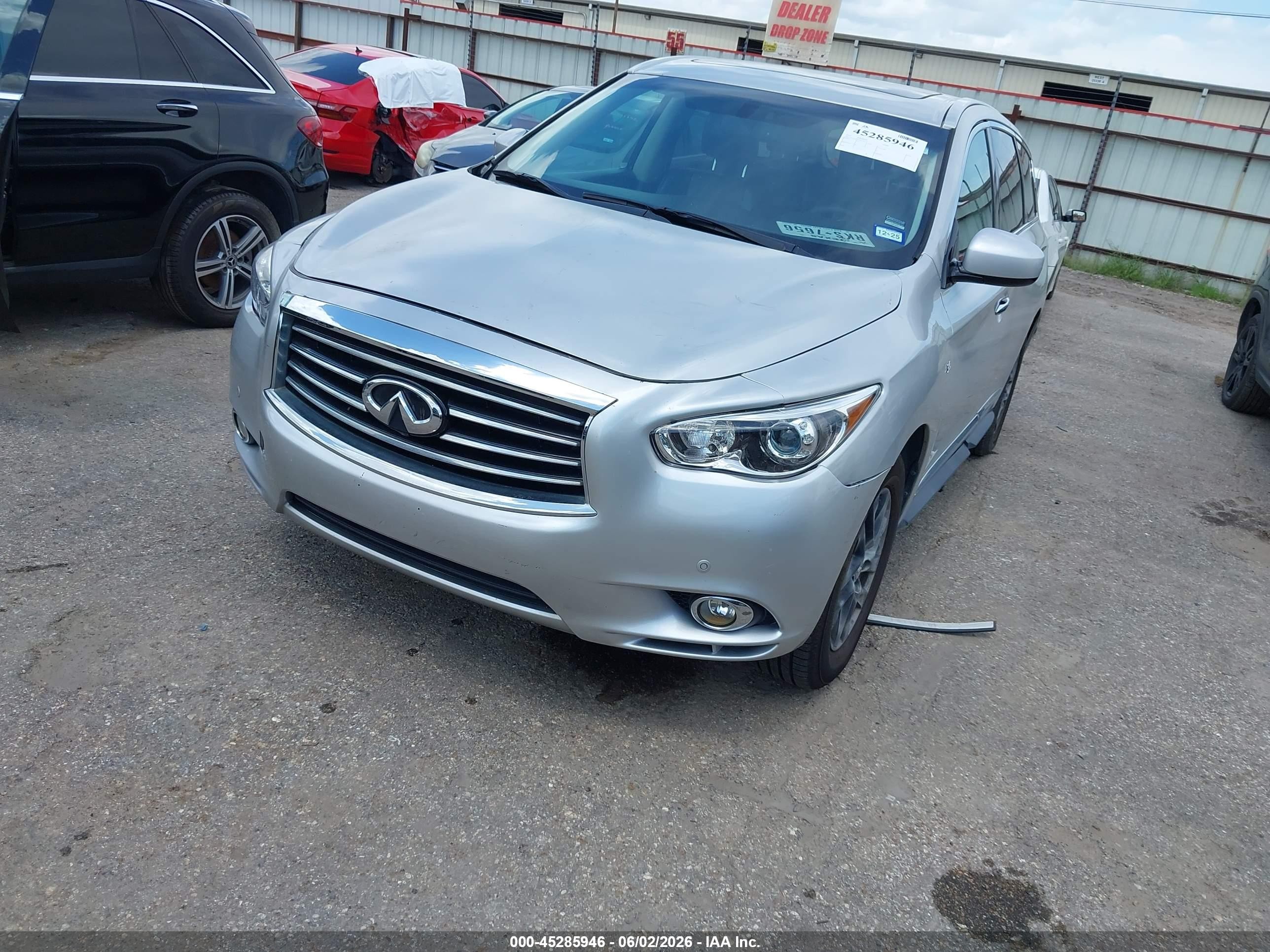 2015 Infiniti Qx60   Silver vin: 5N1AL0MM7FC551151