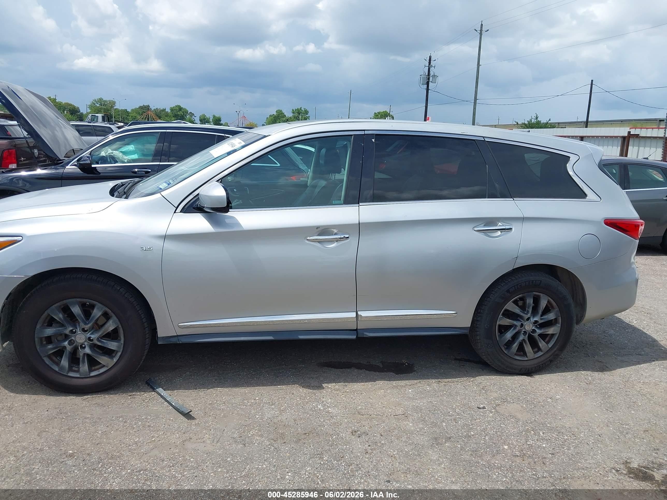 2015 Infiniti Qx60   Silver vin: 5N1AL0MM7FC551151