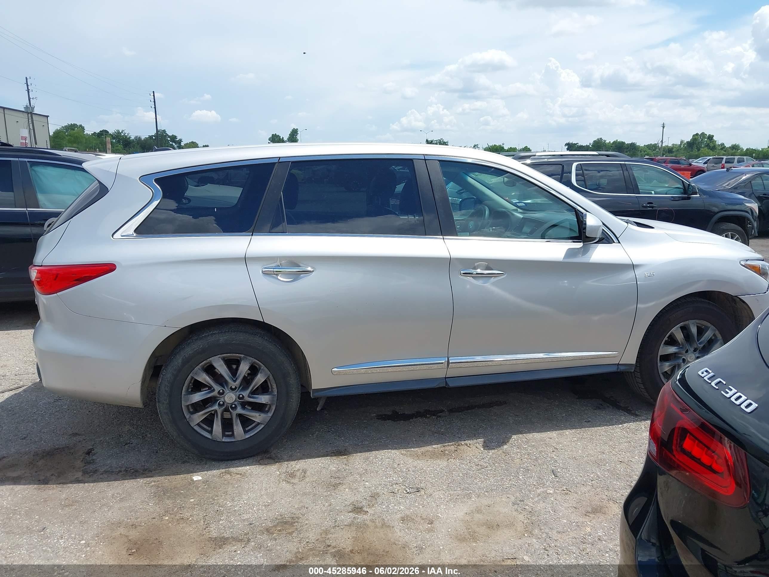 2015 Infiniti Qx60   Silver vin: 5N1AL0MM7FC551151