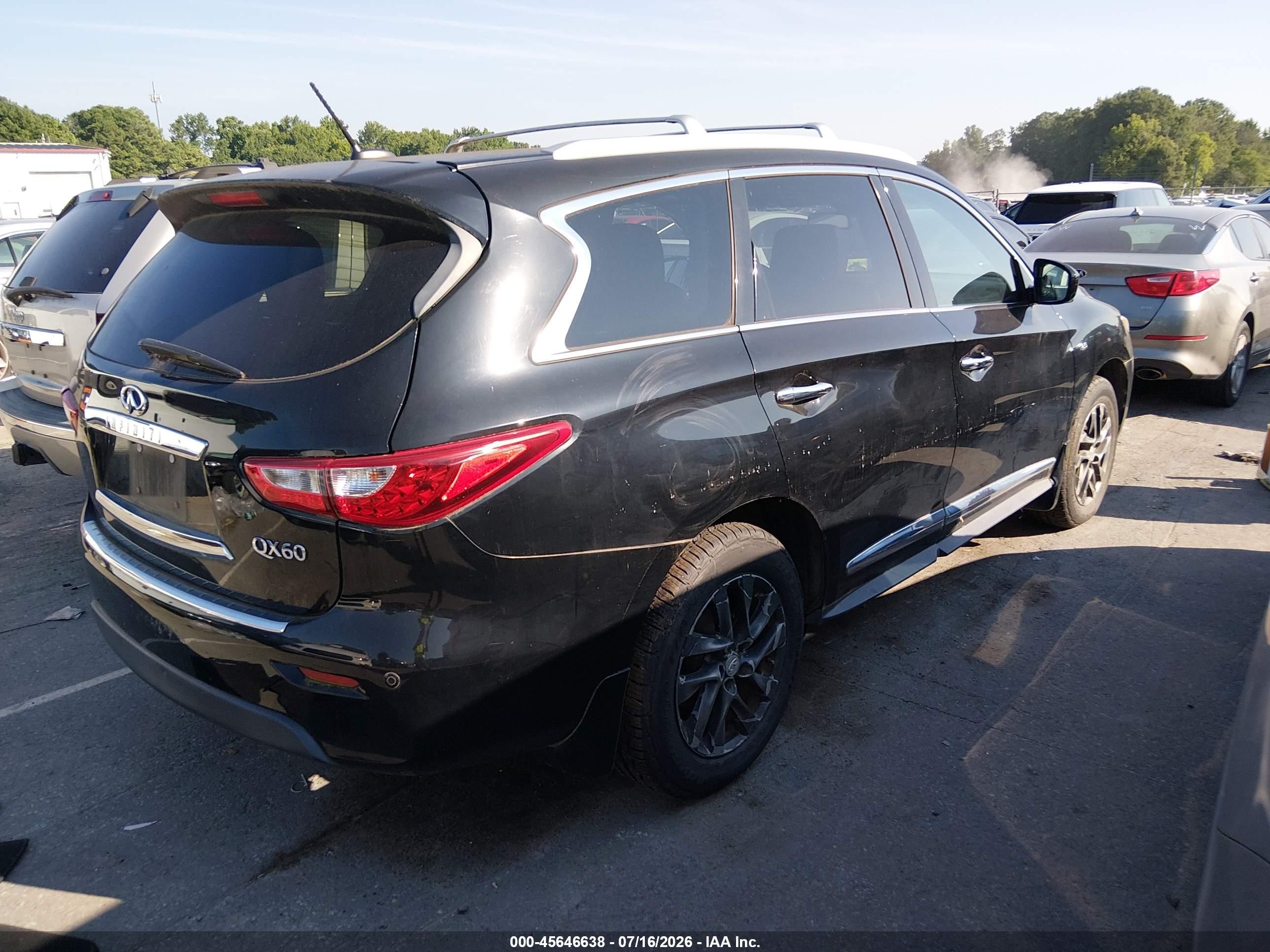 2015 Infiniti Qx60   Black vin: 5N1AL0MM7FC553305