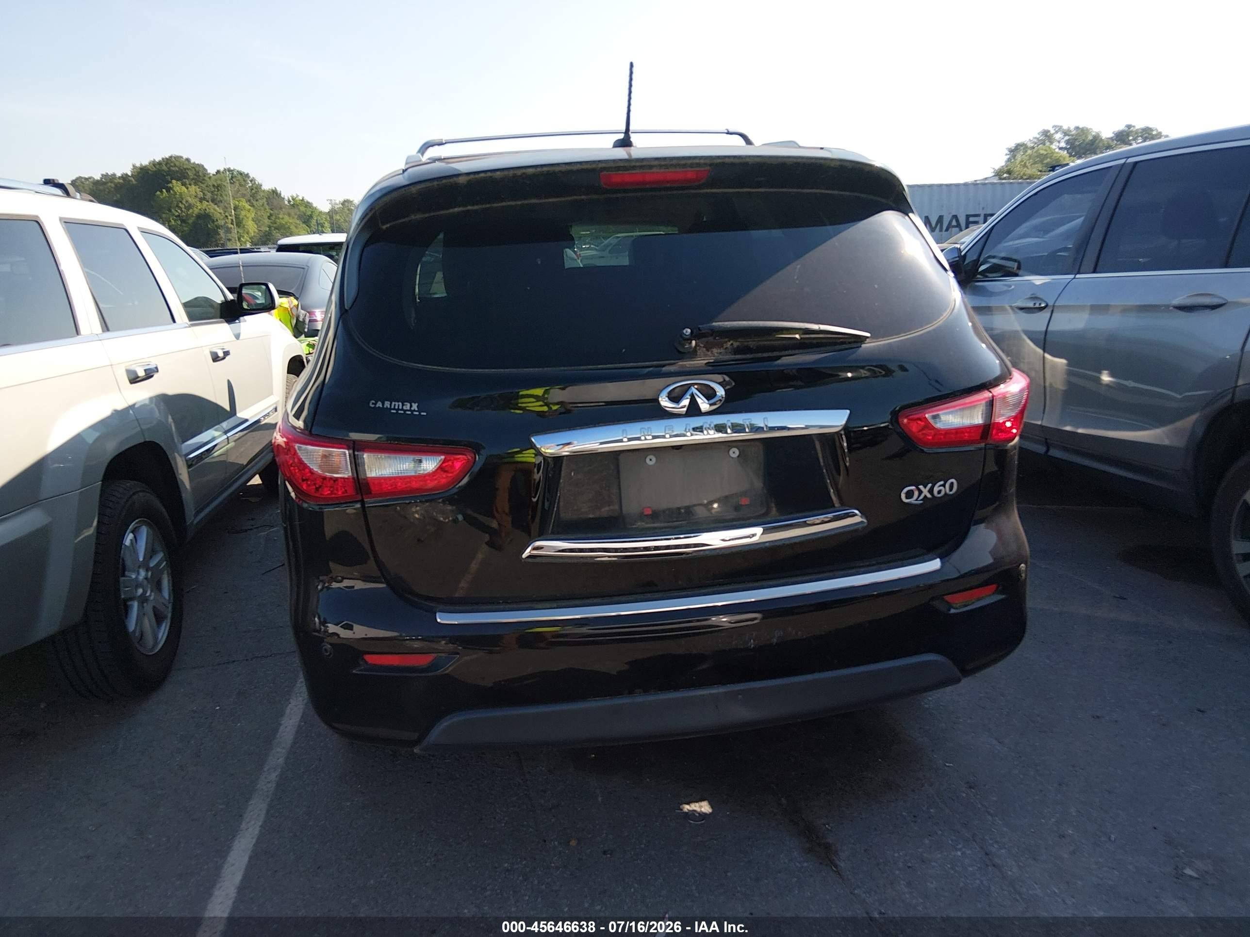 2015 Infiniti Qx60   Black vin: 5N1AL0MM7FC553305